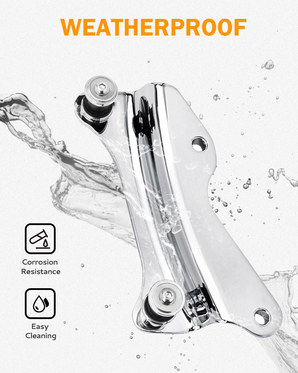 PBYMT 4 Point Docking Hardware Kit Chrome Compatible for Harley Davidson Road Glide Road King Street Glide Electra Glide 2014-20