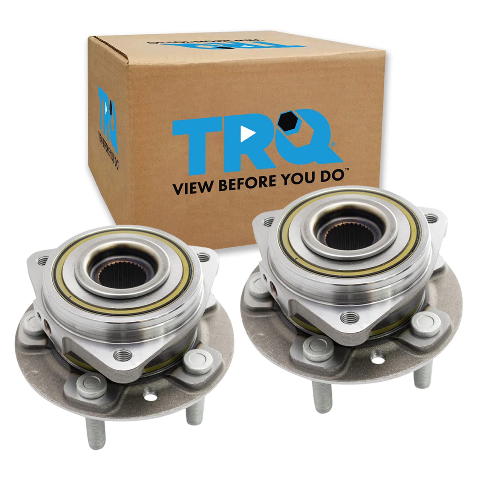 Trq Front Wheel Hub Bearings Assembly Set Compatible With 2020-2023 Jeep Gladiator 2018-2023 Wrangler