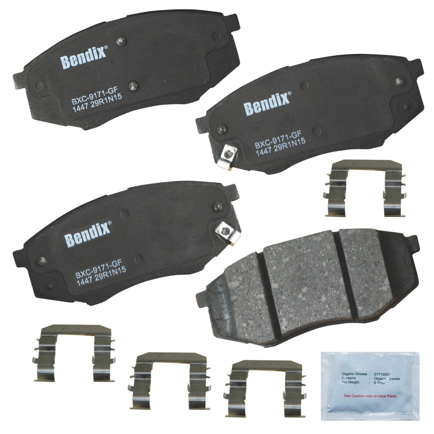Bendix Priority1 Cfc1447 Ceramic Front Brake Pads For Hyundai Tucson 2012-2010, Kia Sportage 2011