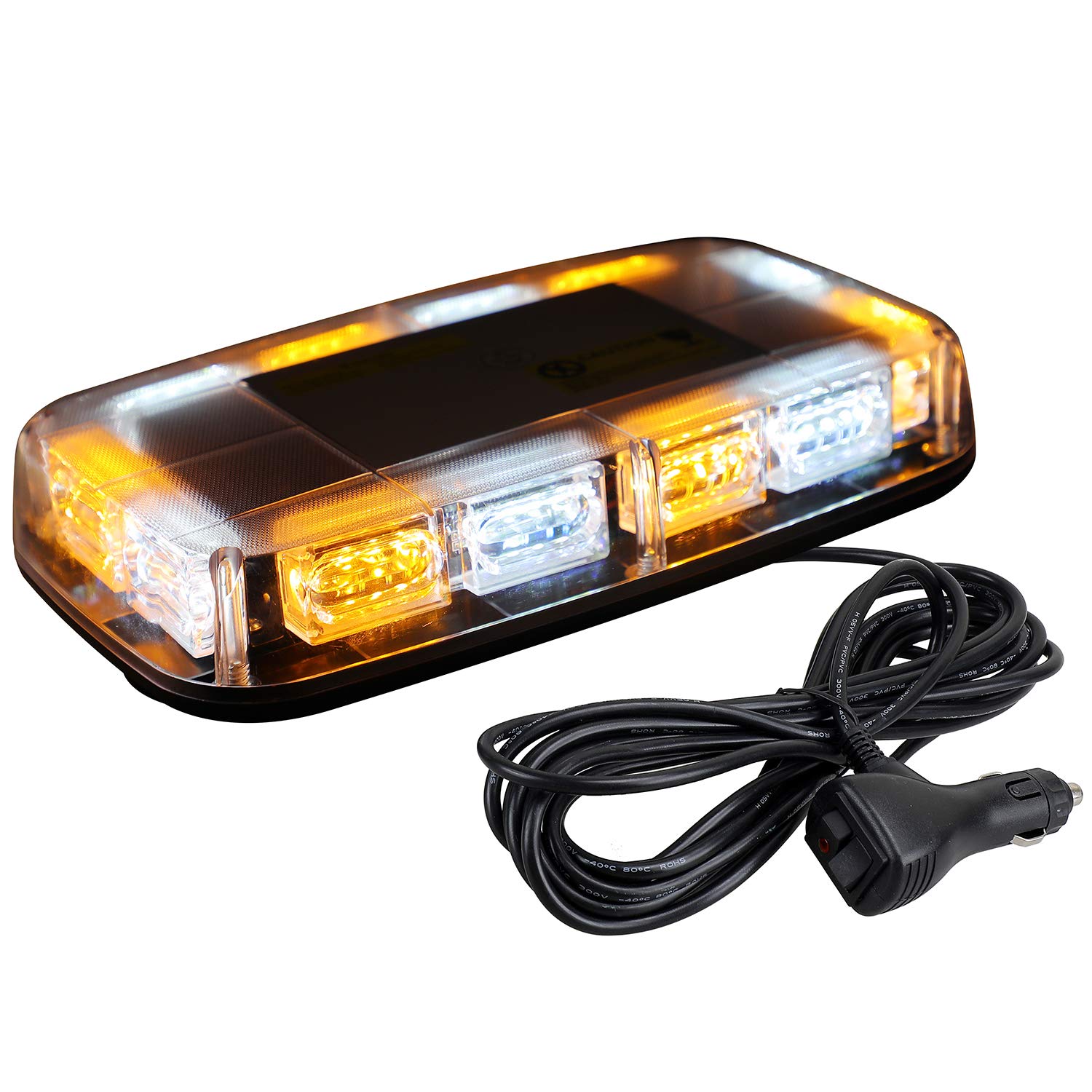 Aspl [Upgraded 5] 48Led Roof Top Strobe Lights, High Visibility Emergency Safety Warning Led Mini Strobe Light Bar With Magnetic