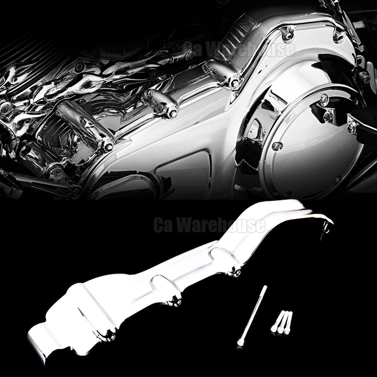 Chrome Inner Primary Covers For Harley Touring Street Glide Road King Flhx Flh/T 2009-2016