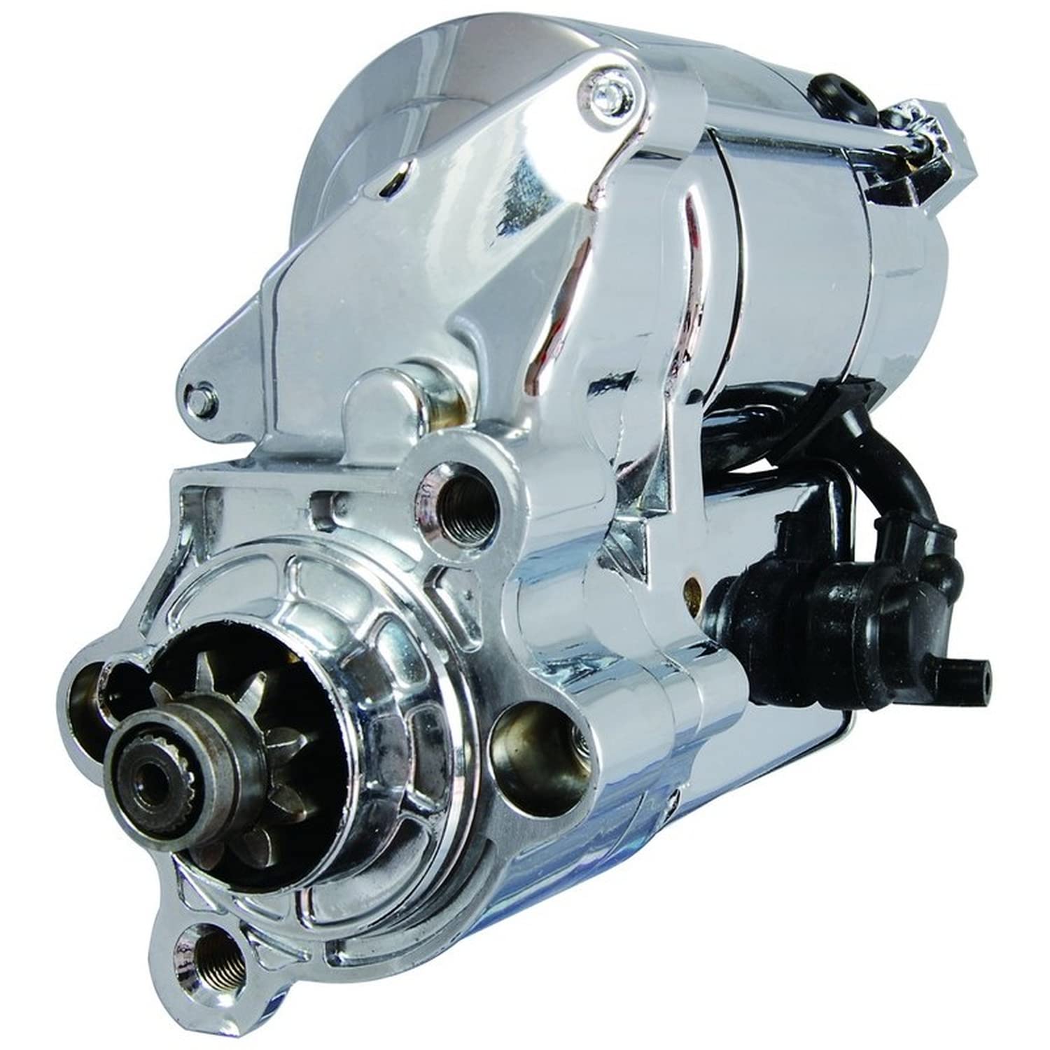 OEG Parts New Chrome Starter Compatible With Harley Davidson XL1200T SuperLow 1200T 2014-2018; XL1200V Seventy-Two 2012-2017; XL