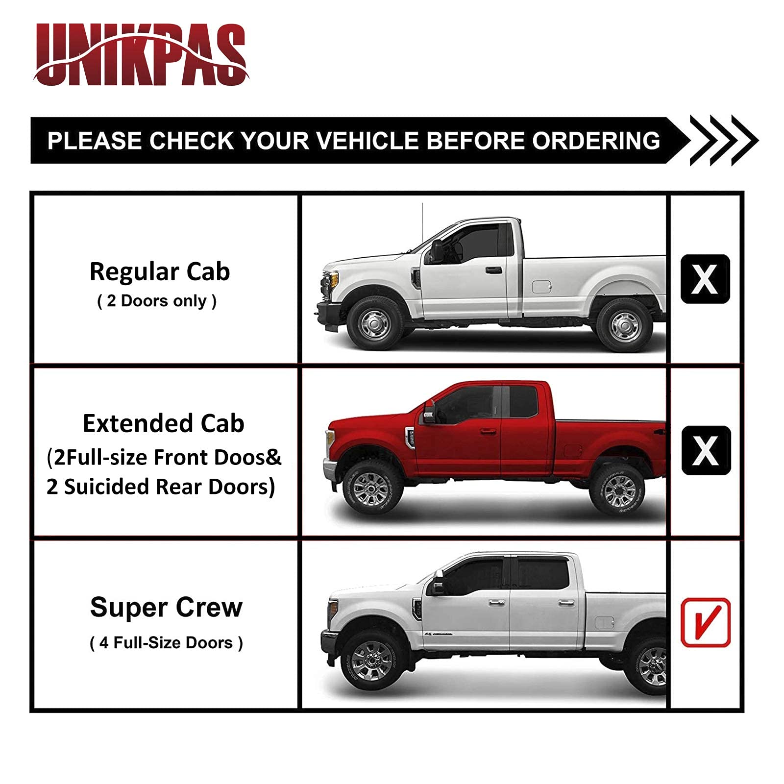 Unikpas Sunroof Track Compatible For Ford F150 2015-2020 F250 F350 F450 2017-2019 Sunroof Guide Rails Fl3Z-1651071-A