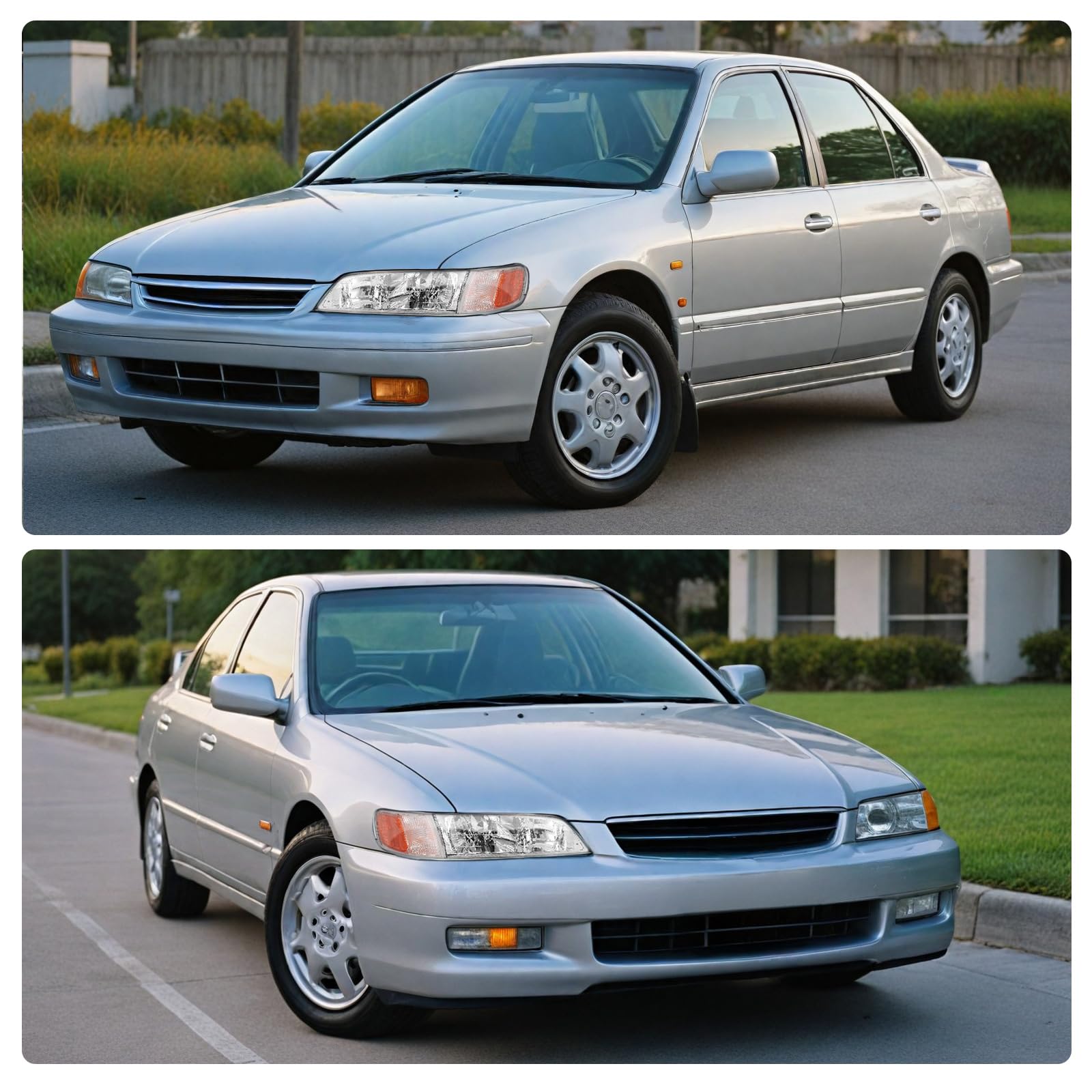 Dwvo Headlights Assembly Compatible With 94-97 1994 1995 1996 1997 Accord Headlamp Replacement Pair Driver And Passenger Side