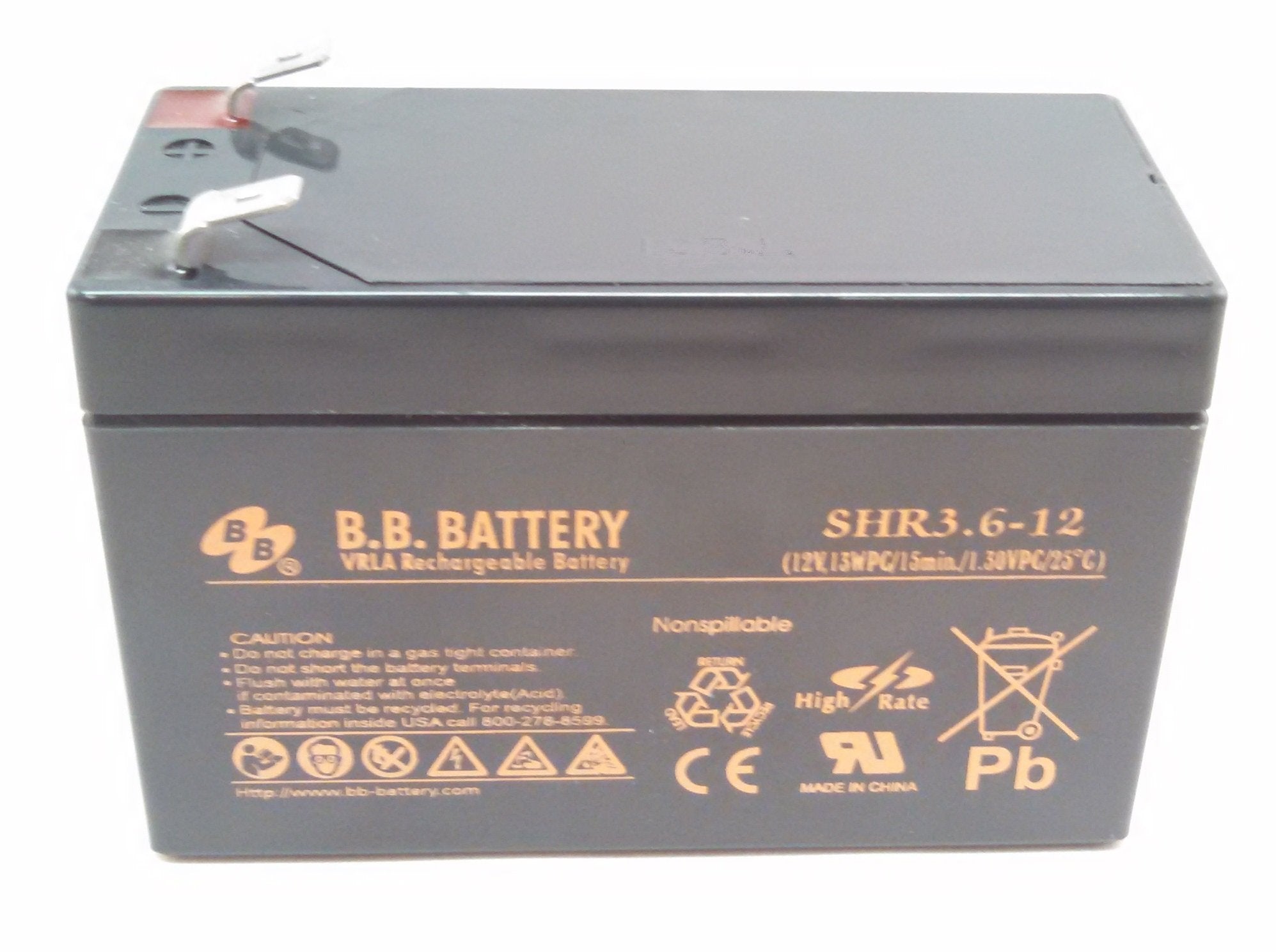 ZINGZ Replacement Battery SHR3.6-12, 12V/3.6AH, High-Performance Rechargeable Power Supply