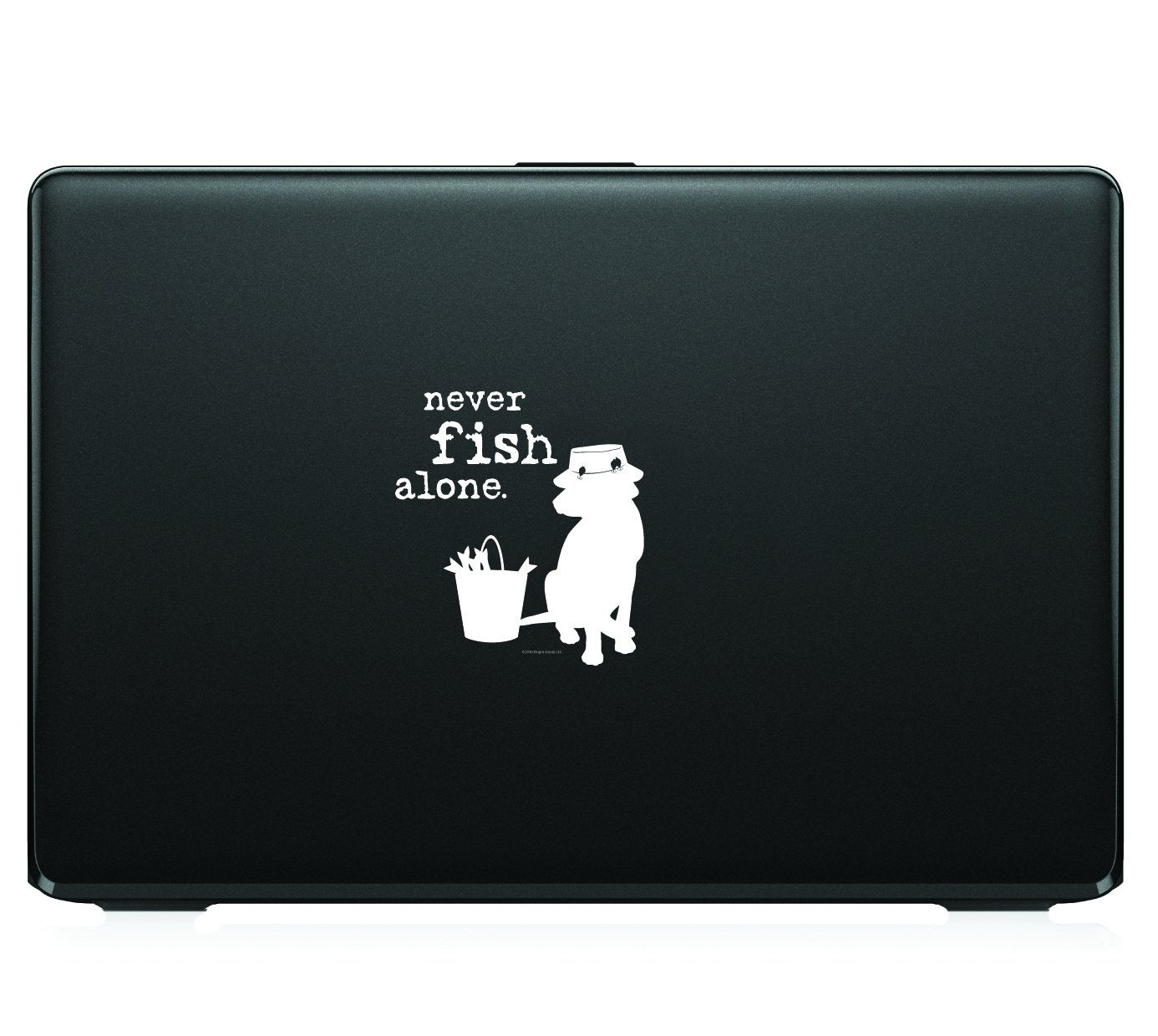 Enjoy It Llc 19014Cs Never Fish Alone Car Sticker