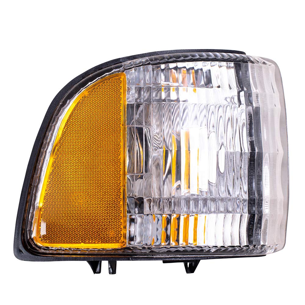 AutoandArt Brock Replacement Set Driver and Passenger Park Signal Corner Marker Lights Compatible with 1994-2002 Pickup Truck 55