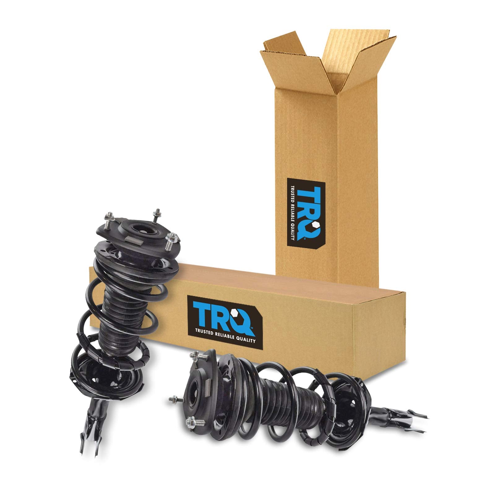 Trq Front Strut & Coil Spring Assembly Set Driver & Passenger Sides Compatible With 04-06 Scion Xa Xb