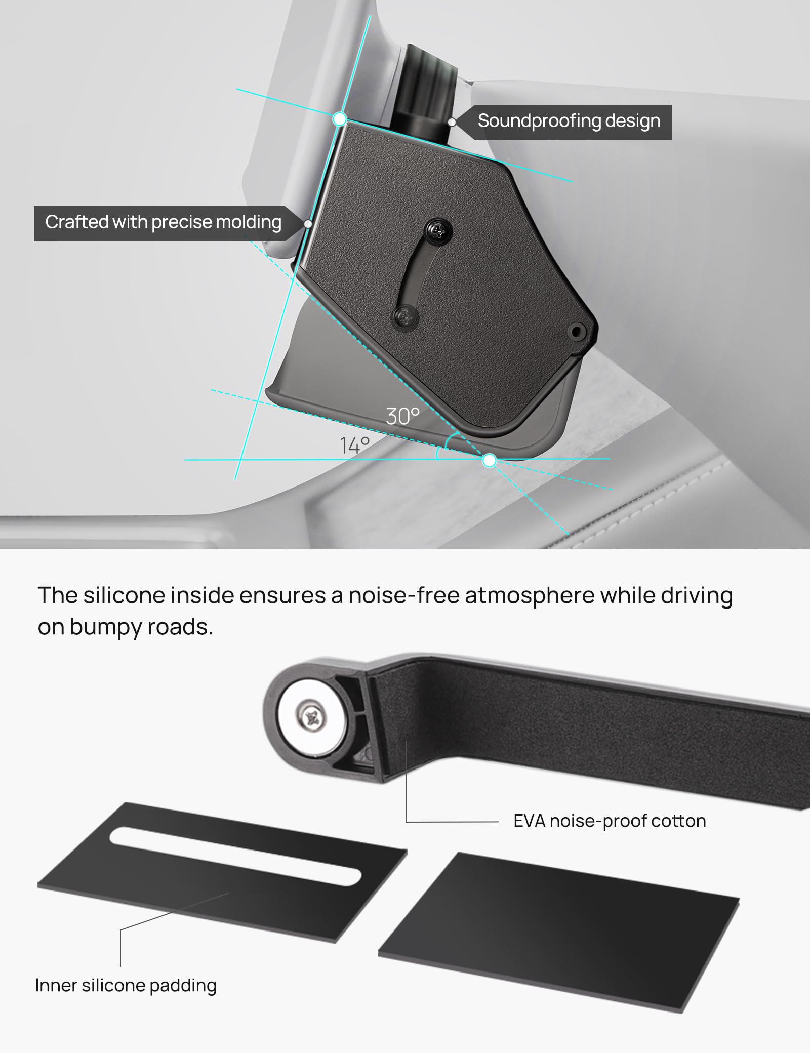Tparts Hidden Under Screen Storage Box For Tesla Model 3 Model Y With Open-Close Design, Magnetic Center Console Organizer Dashboard Tissue Sunglass Holder