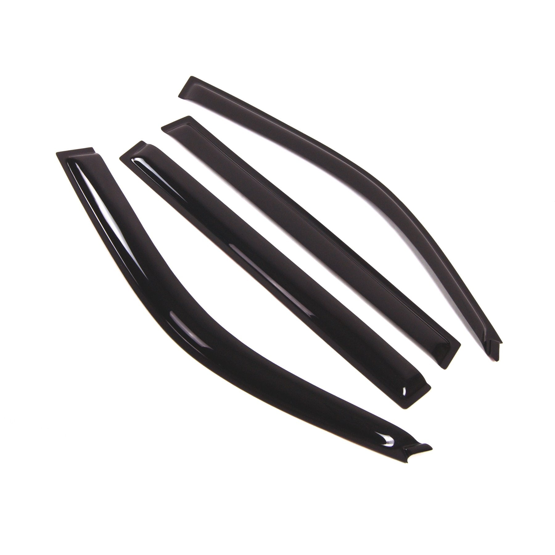 Tuningpros Outside Mount Window Vent Visors Rain Guards Compatible With Toyota Land Cruiser 1998-2007 | Side Window Wind Deflect