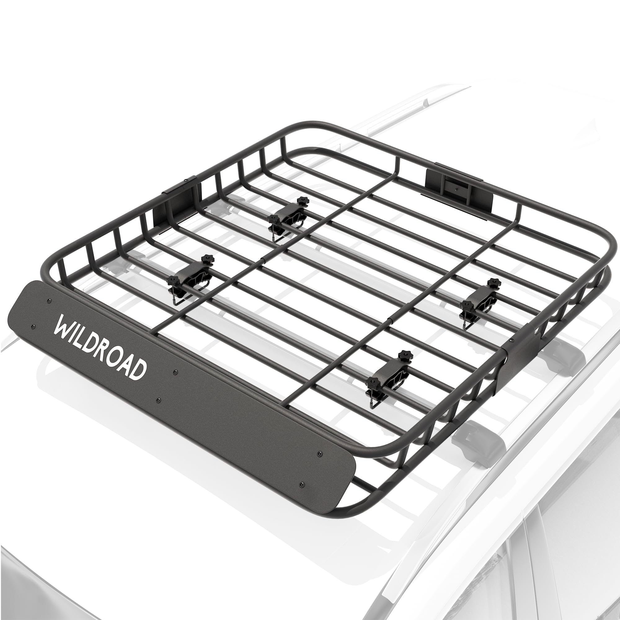 Wildroad Roof Rack Cargo Basket, Upgraded 4    Fence Car Roof Basket, 43''X 39''X 4'' Universal Car Top Luggage Holder Carrier B