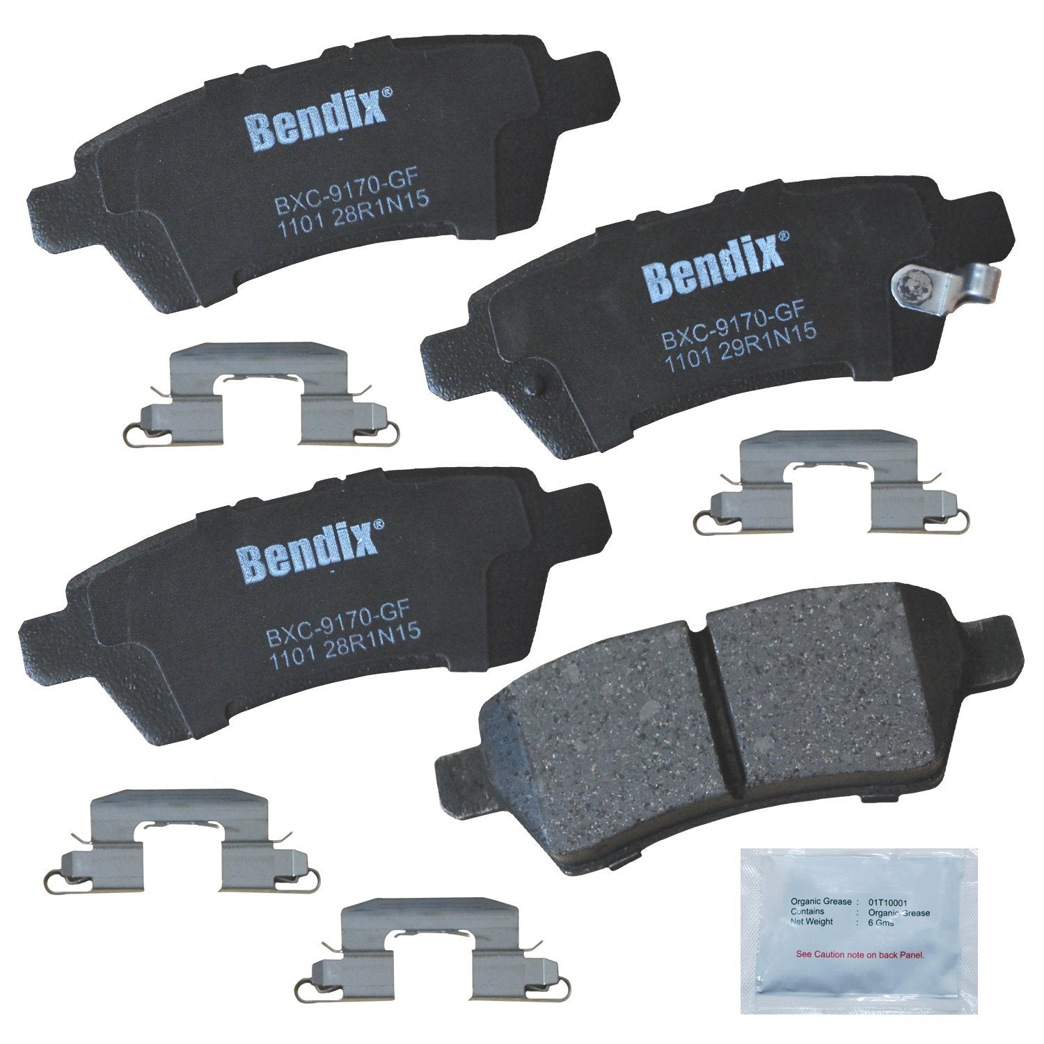 Bendix Priority1 Cfc1101 Ceramic Rear Brake Pads For Nissan Pathfinder 2012-2005