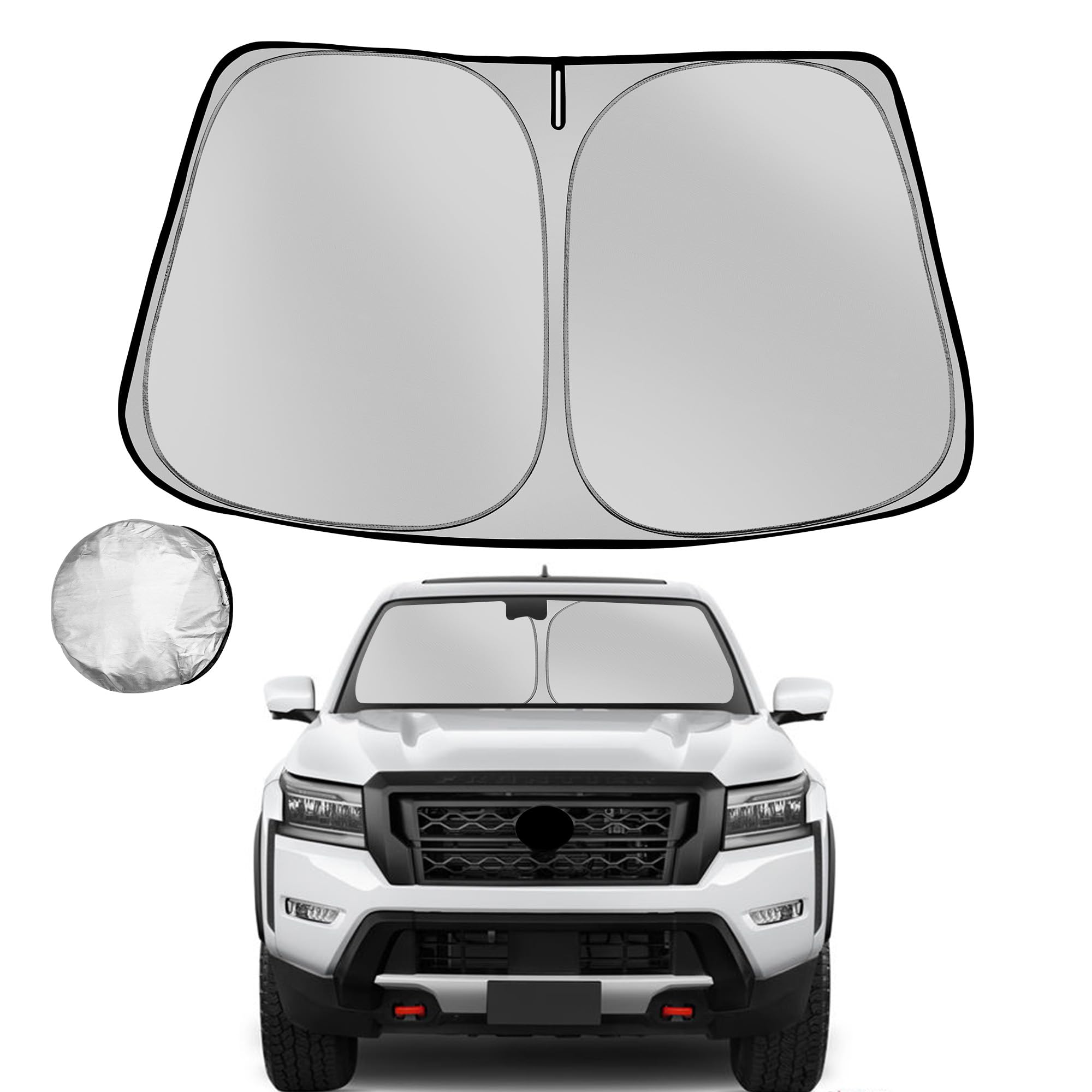 Fonowka Windshield Sun Shade For 2022-2025 Nissan Frontier Foldable Sun Sunshade For Car Front Window Blocks Uv Rays And Heat Au