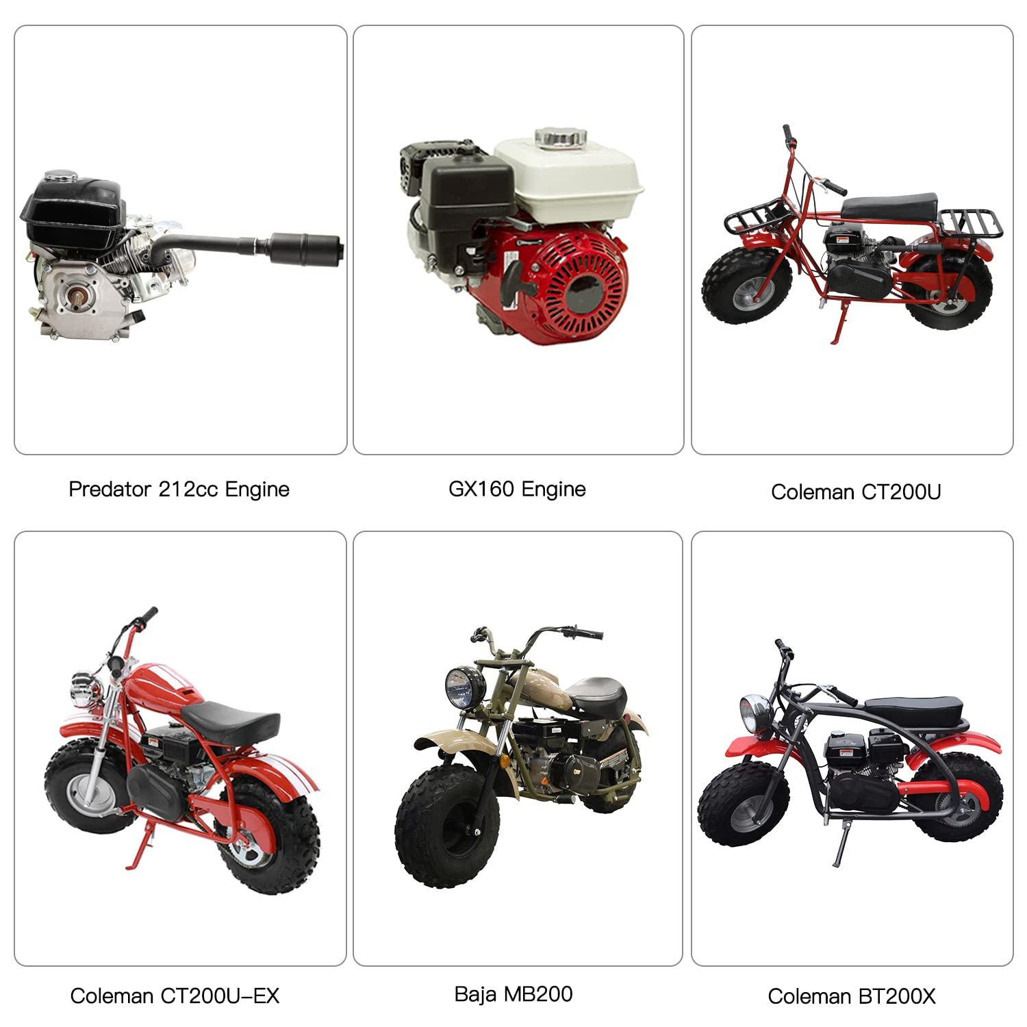 YOXUFA Exhaust Header Pipe Muffler for Predator 212 196cc 224cc 6.5hp Mini Bike Go Kart - Black with Heat Shield Tape