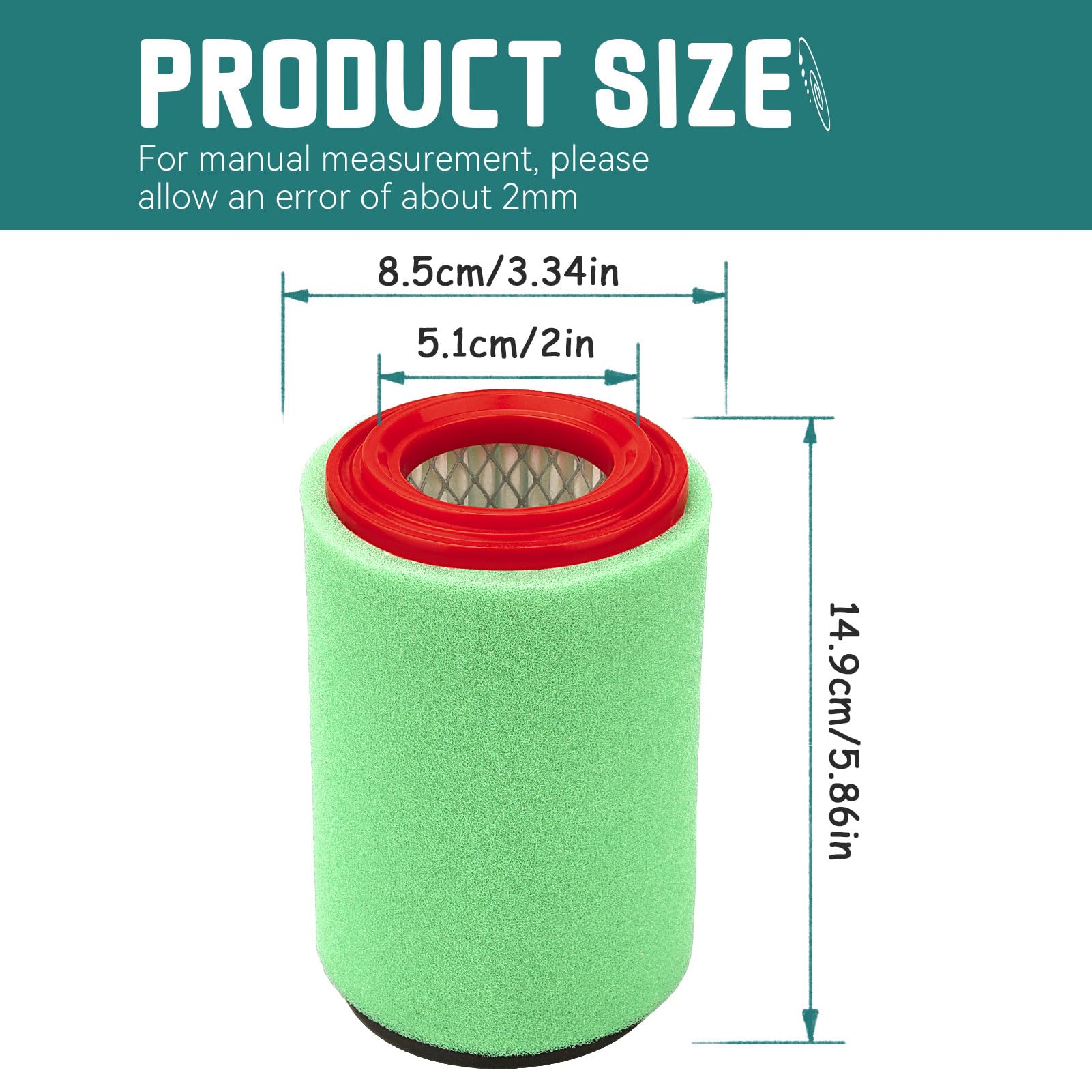 SOLLON grizzly 350 Air Filter for Yamaha Big Bear 400 4x4 YFM400 YFM400FB YFM400F 250 YFM250B Bear Tracker 250 YFM250X YFM250B Y