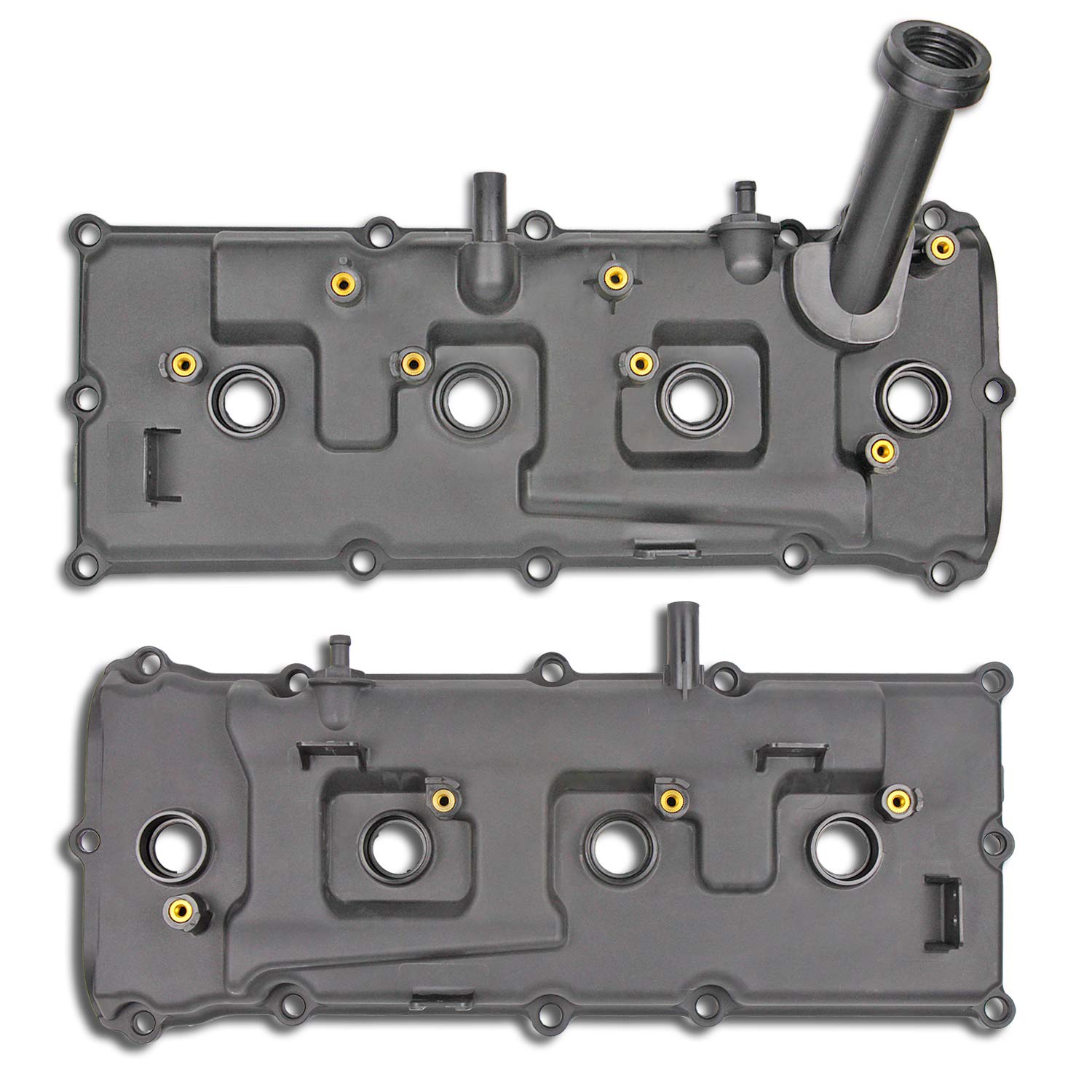 Valve Cover Set With Bolts & Oil Cap & Gaskets & Spark Plug Tube Seals & Pcv Valve Compatible With 2004-2016 Nissan Armada Nv2500 Nv3500 Pathfinder Titan Infiniti Qx56 5.6L # 13264-Ze01A 13264-Ze00A…