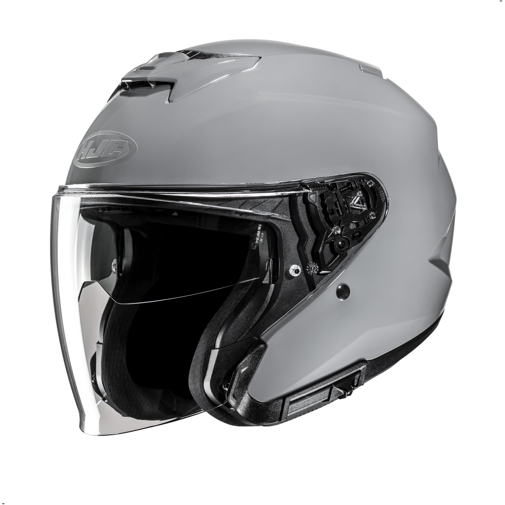 HJC i31 Solid Open Face Motorcycle Helmet, DOT Approved (N Gray, Small)