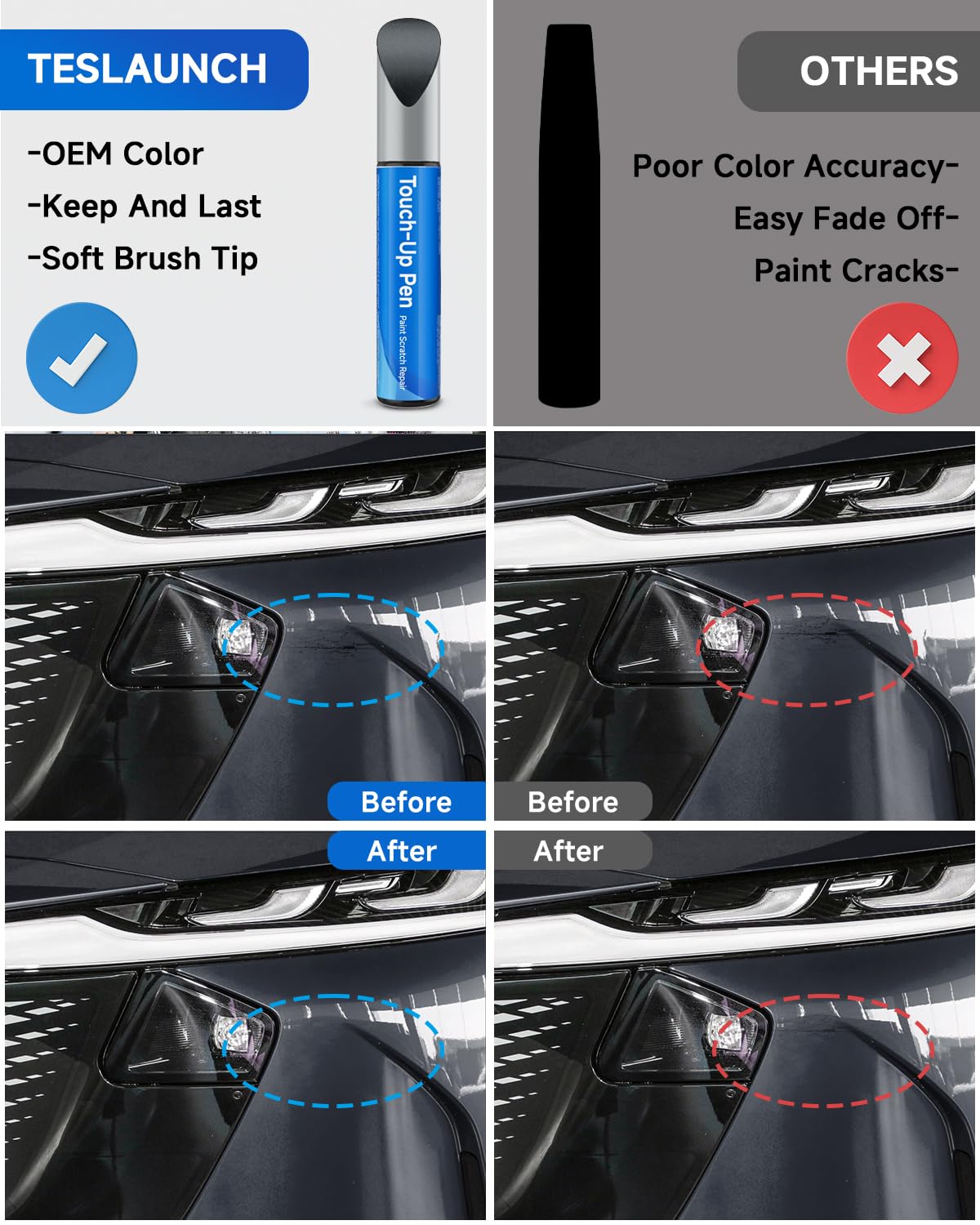 RSACET 47C Polymetal Gray Metallic Touch Up Paint Compatible with Mazda Exact Match Touch Up Paint Car Scratch Repair