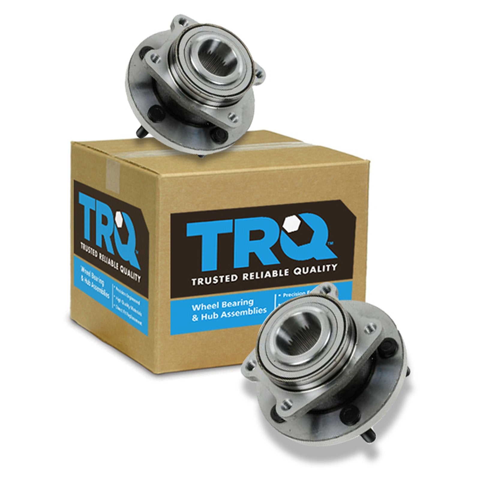 Trq Front Wheel Hub Bearings Assembly Set Compatible With 2007 Chrysler Sebring 2008-2009 Dodge Avenger