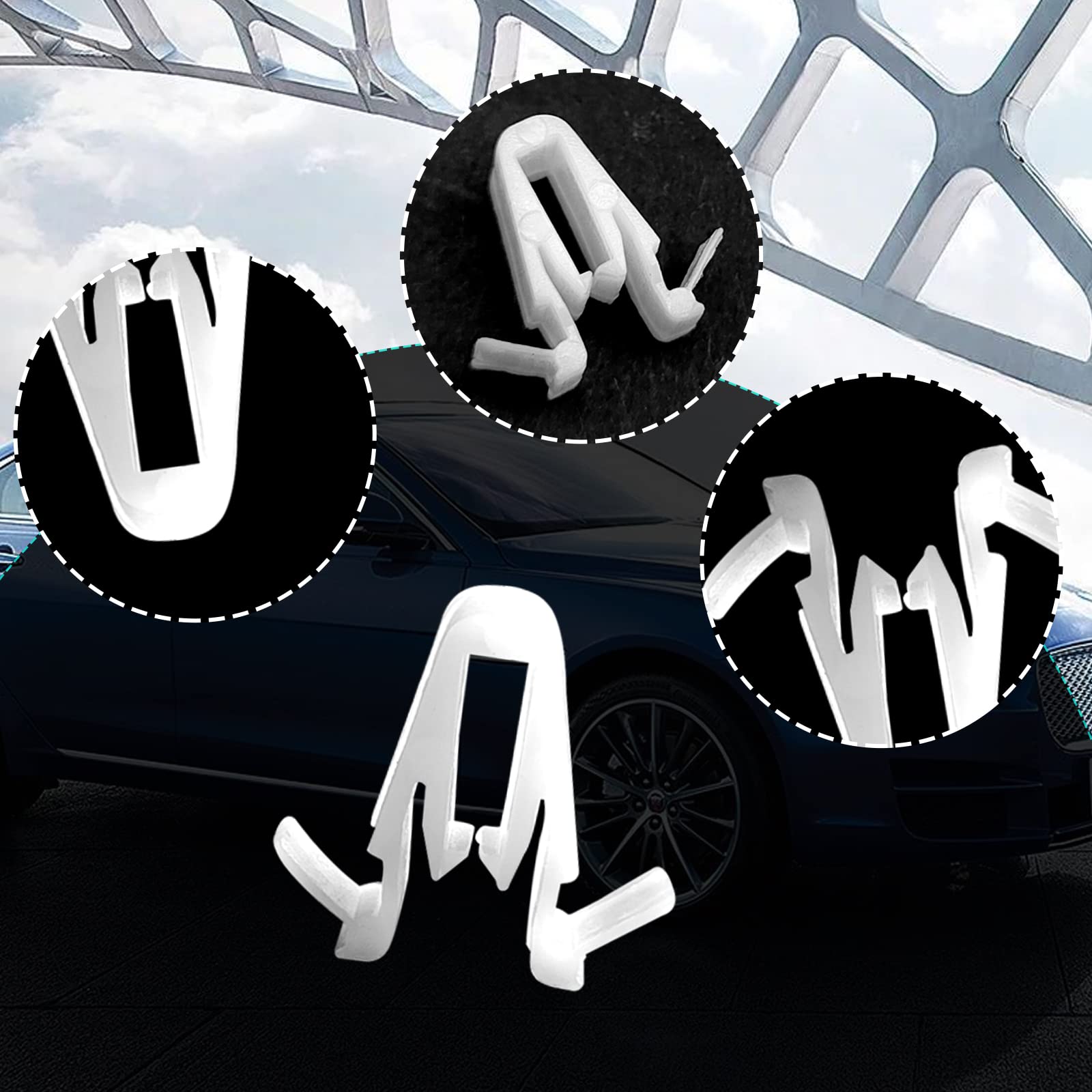 20Pcs Door & Garnish Moulding Clip Compatible With Toyota Lexus 67771-58010 Tundra Tacoma Sequoia Rav4 Land Cruiser Highlander C