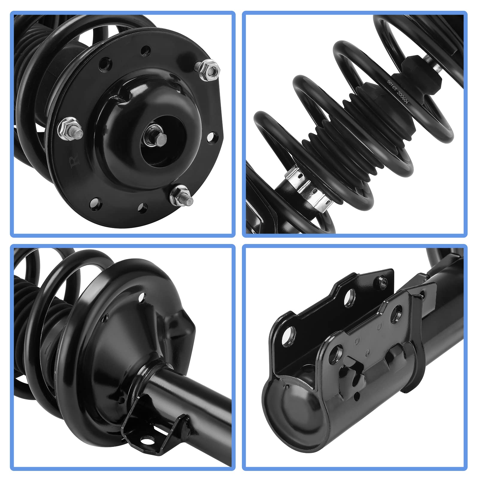 Yitamotor Front Pair Complete Struts Rear Suspension Shocks Compatible With 2004-2012 Chevrolet Malibu 2005-2010 Pontiac G6 2007