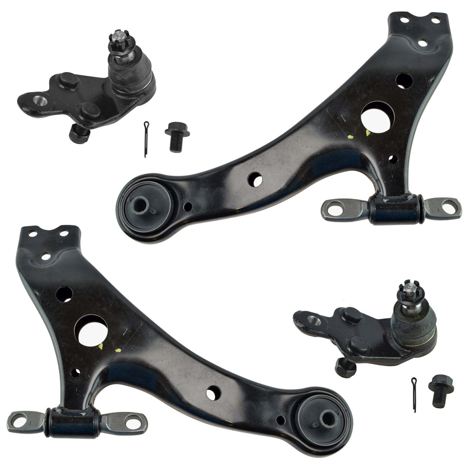TRQ Front Lower Control Arm with Ball Joint Set Compatible with 2013-2018 Lexus ES300h 2007-2018 ES350 2005-2018 Toyota Avalon 2