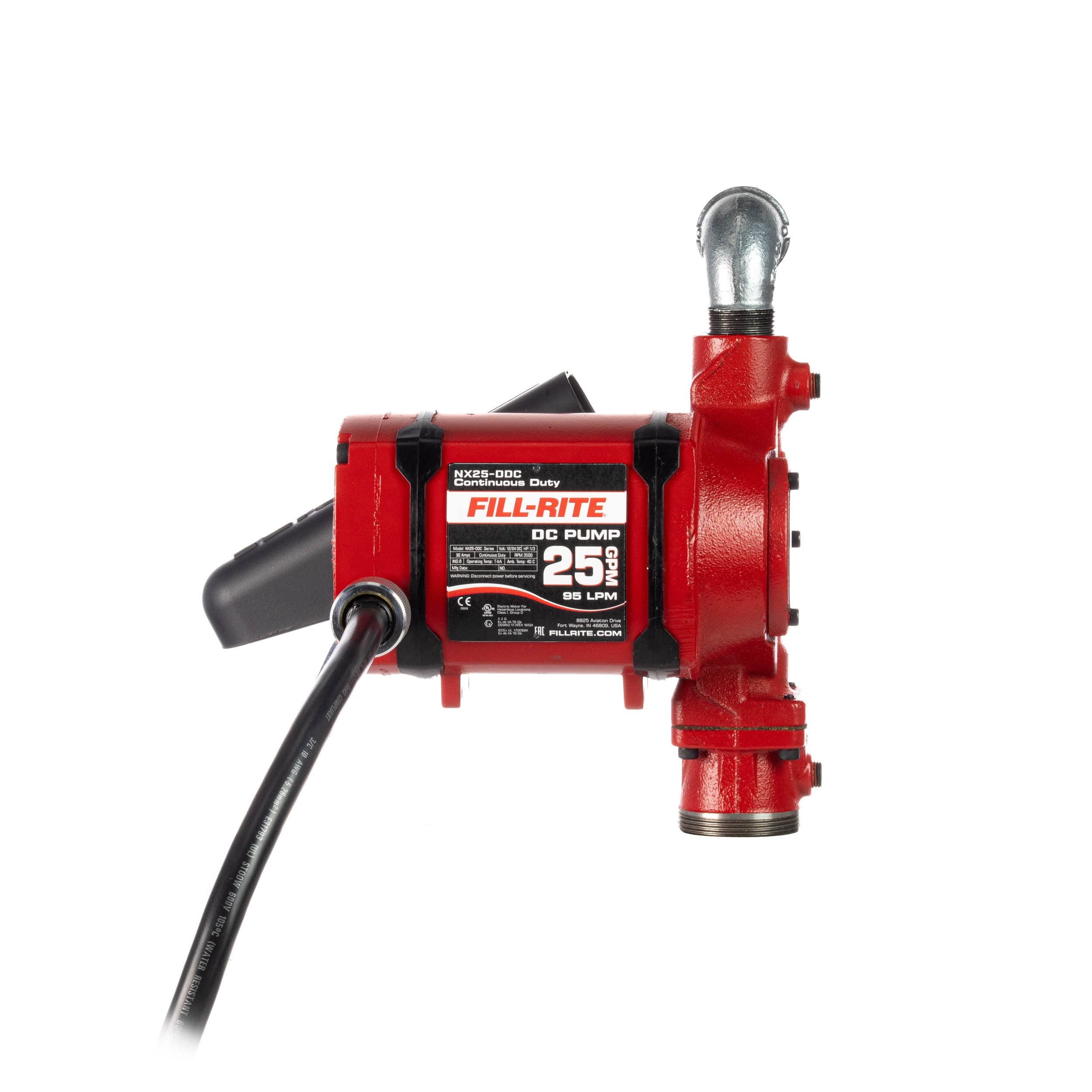Fill-Rite NX25-DDCNB-PX 12V / 24V 25 GPM Bung Mounted Fuel Transfer Pump (Pump Only)