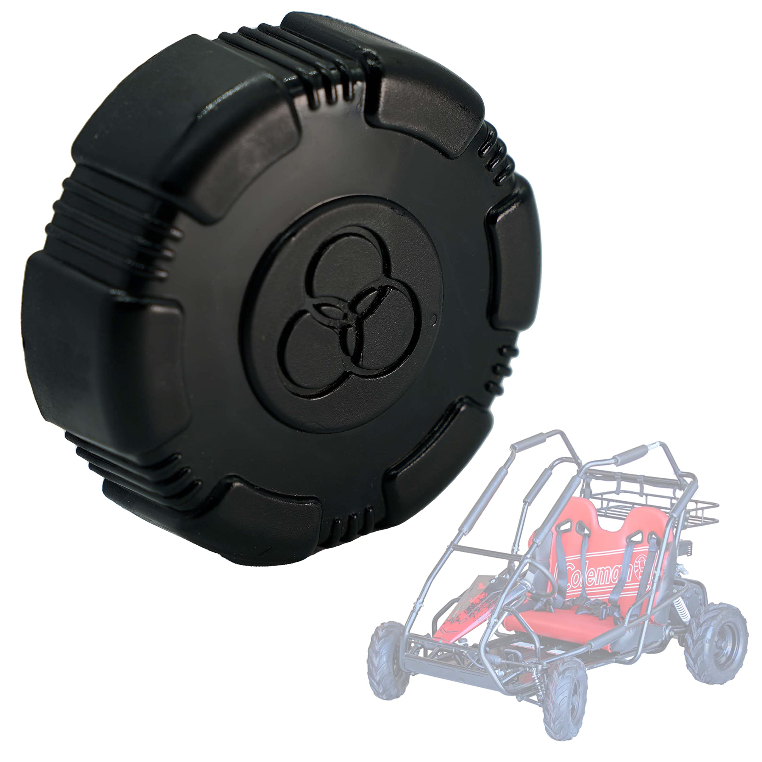 Jmchstore Vent Go Kart Thread Gas Cap For Coleman Kt196, Hammerhead Gts 150 150Cc, Screw On Gas Lid Trailmaster Blazer Mid Xrx 150Cc, 200Cc 196Cc 212Cc Go Kart Twist On Fuel Tank Lid
