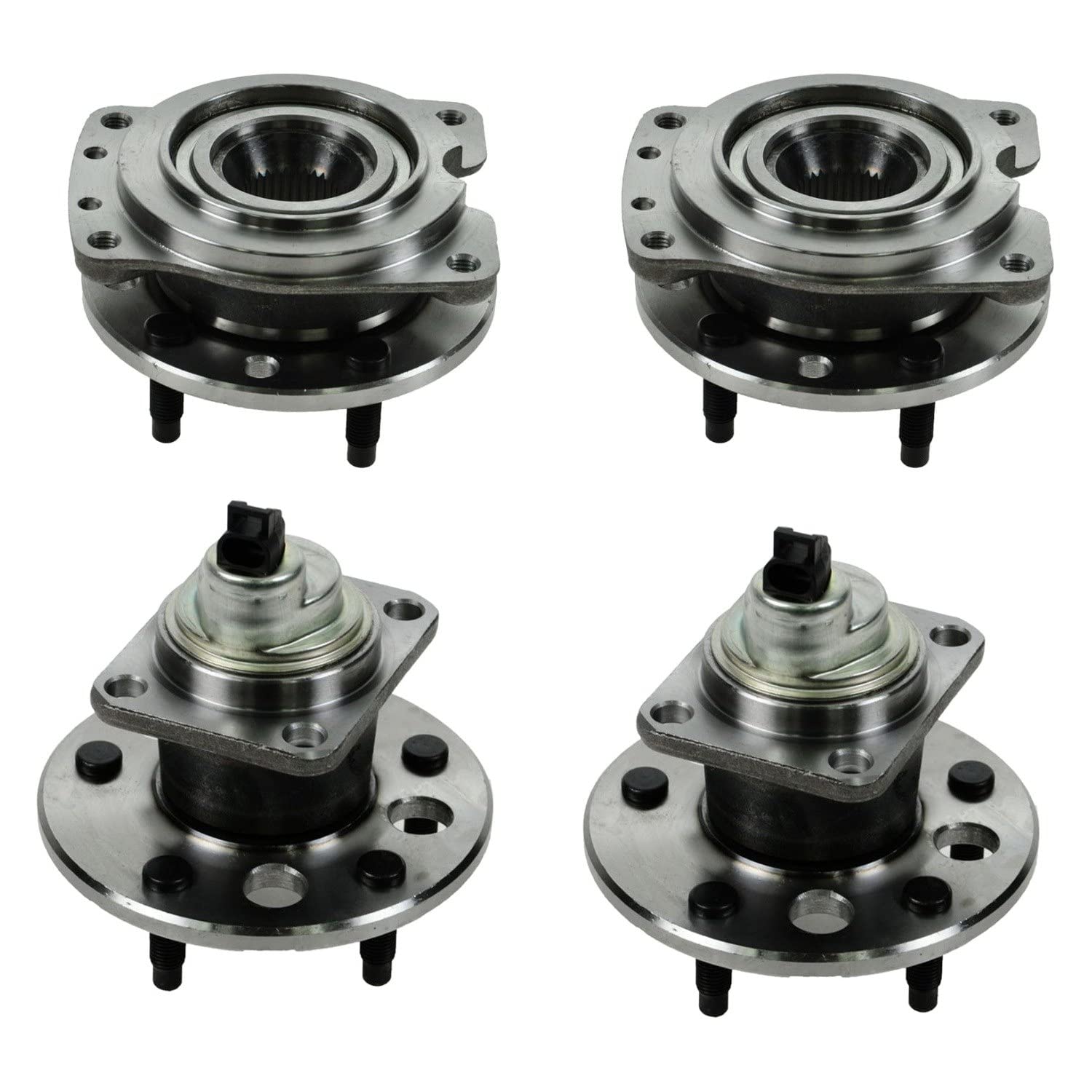 Trq Wheel Hub Bearings Assembly Set Compatible With 1989-1996 Buick Regal 1992-1996 Chevrolet Lumina 1995-1996 Monte Carlo Oldsm