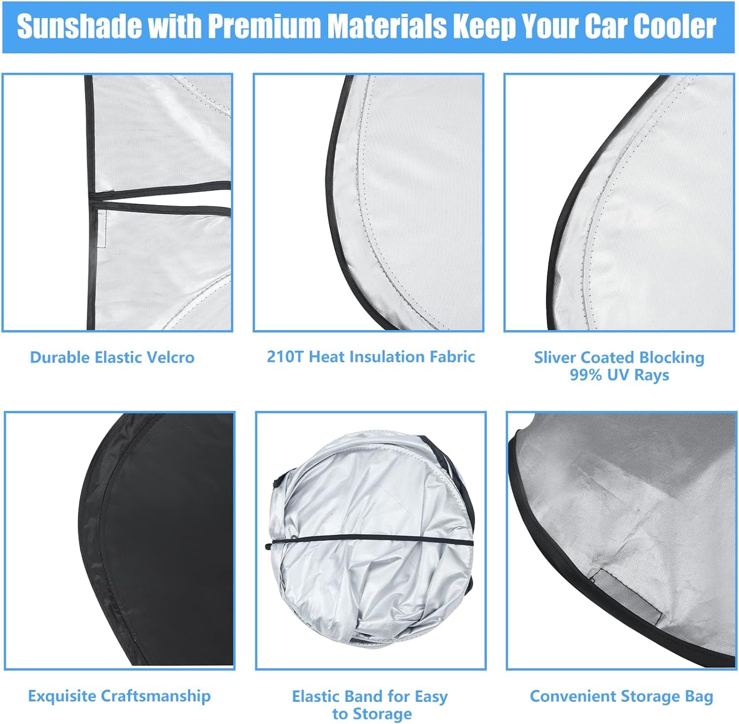 Car Windshield Sun Shade Custom Fit 2010-2025 Dodge Ram 1500 2500 3500 Truck Accessories Sunshade Foldable Sun Visor Protector F