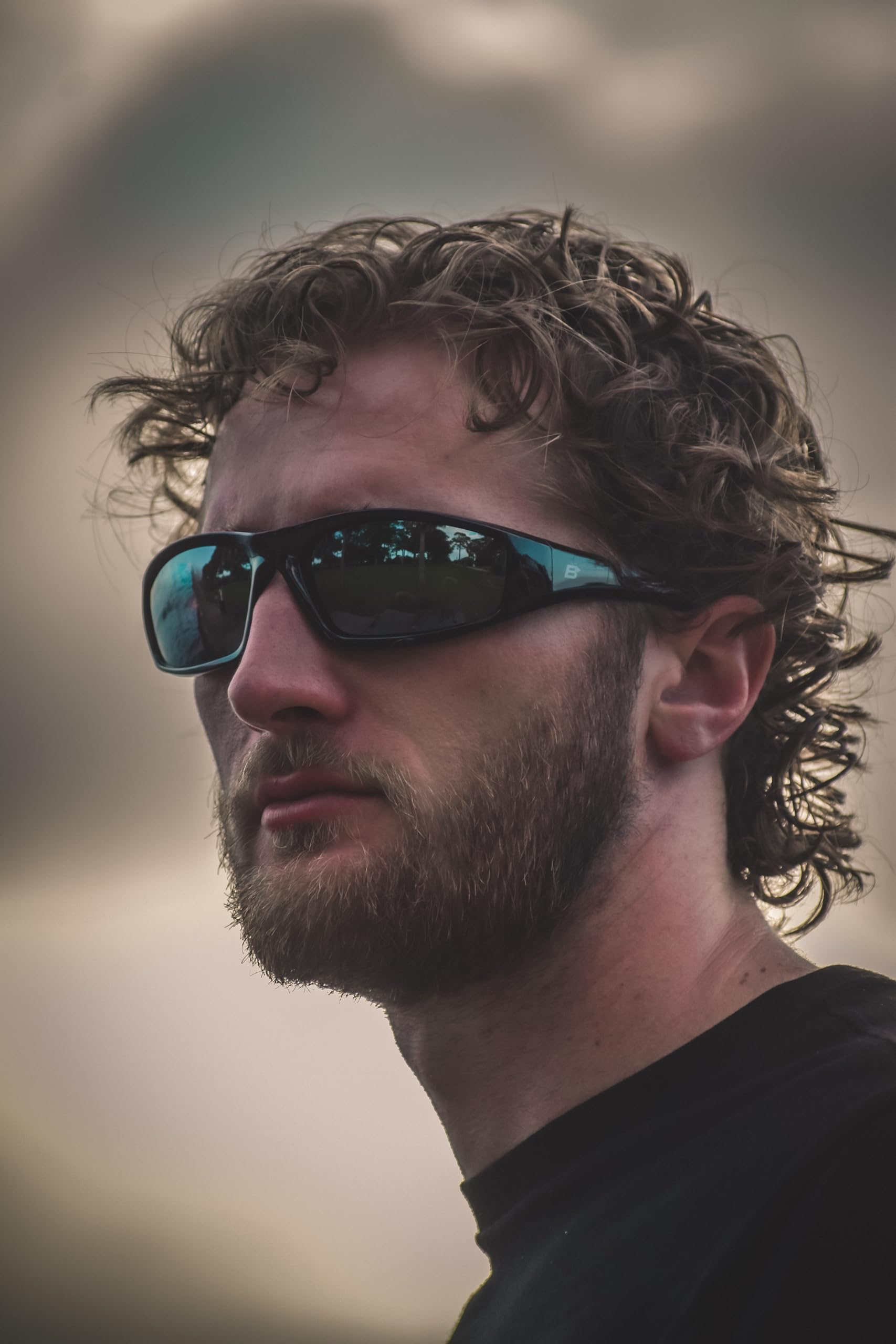 Birdz Eyewear Oriole Padded Motorcycle Glasses (Black Frame/Polarized Smoke Lens)