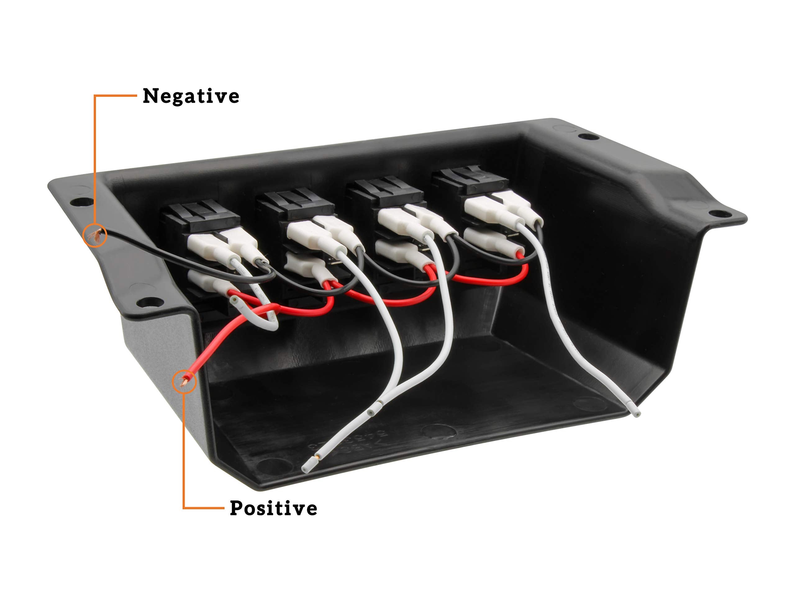 SAUTVS Switch Panel for Polaris RZR XP 1000 14-18, Under Dash Switch Case with 4 Rocker Switches for Polaris RZR XP 1000 2014-20