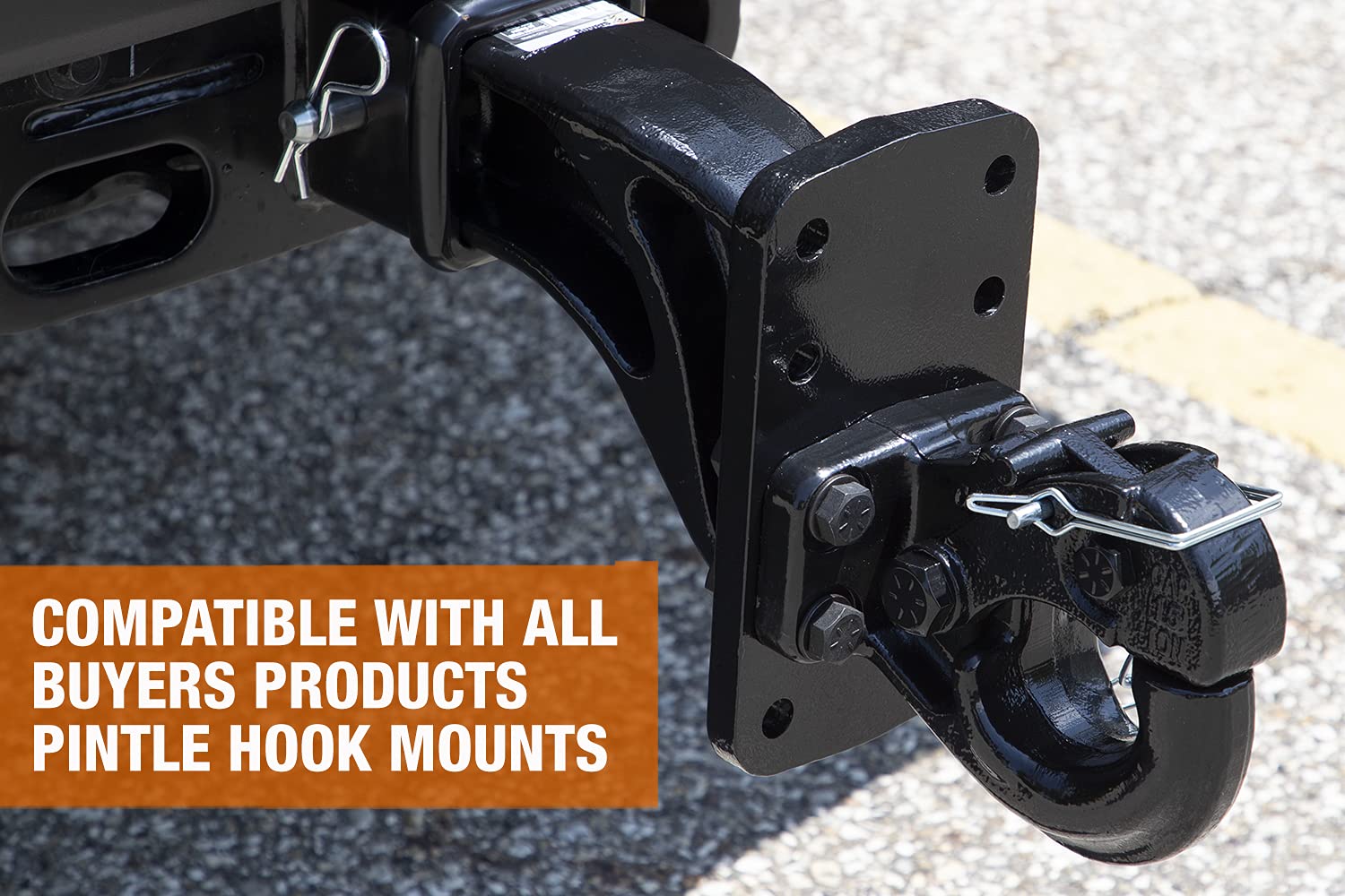 Buyers Products Ph15 15 Ton Pintle Hook, Mgtw 30,000 Lbs, 6,000 Lbs Mvl Pintle Hitch, Mounting Kit Sold Separately