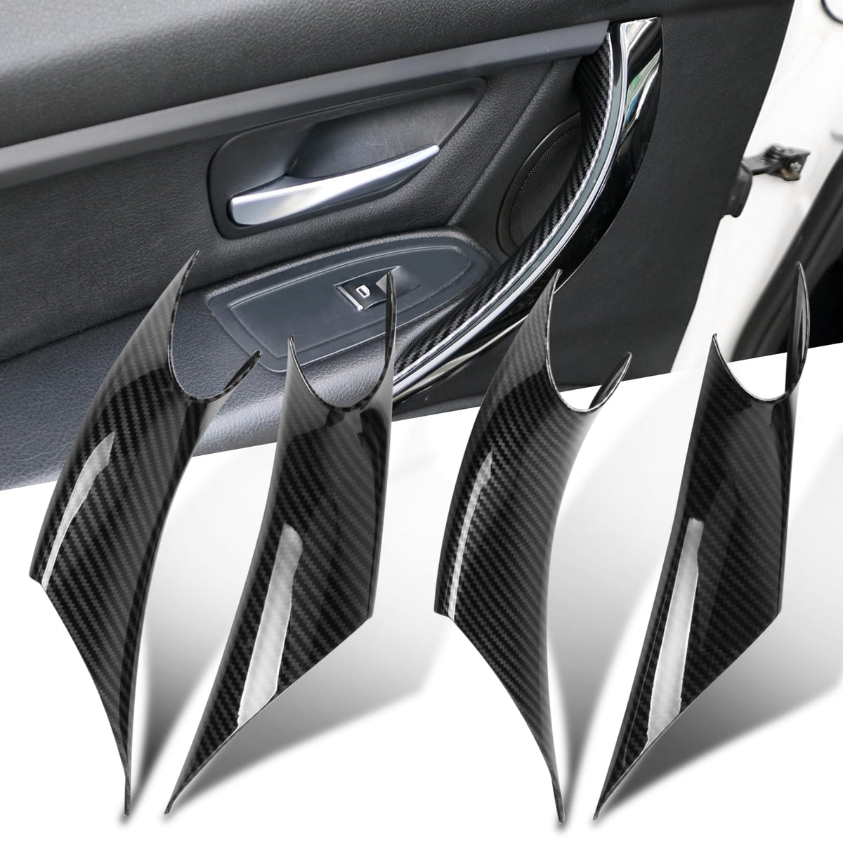 Jaronx Compatible With Bmw Door Handles Covers For 320I,328I,330I,335I F34 Gt/428I,435I,430I F32 F33 F36 F82,4Pcs Left And Right
