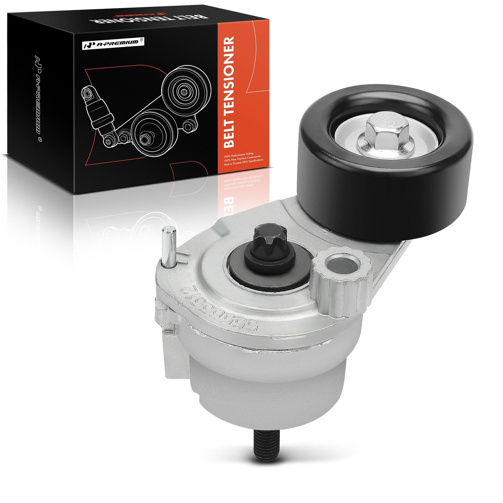 A-Premium Belt Tensioner Assembly With Pulley Compatible With Chevrolet Cruze 2010-2016, Sonic 2012-2018 & Saturn Astra 2008-200
