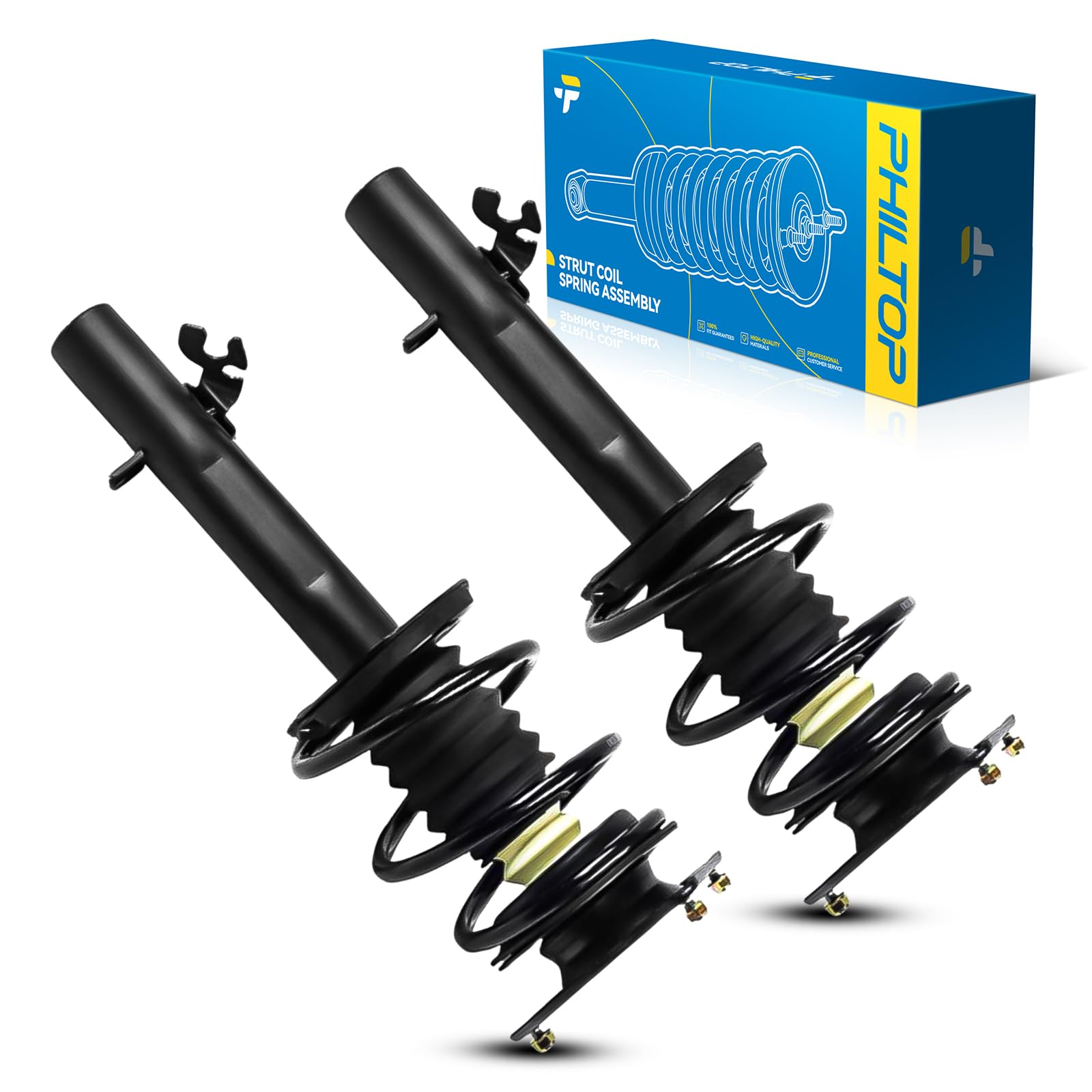 Philtop Front Struts For Cooper 2002-2006, Shock Absorber Complete Suspension 172265/172266, Struts With Coil Spring Assemblies