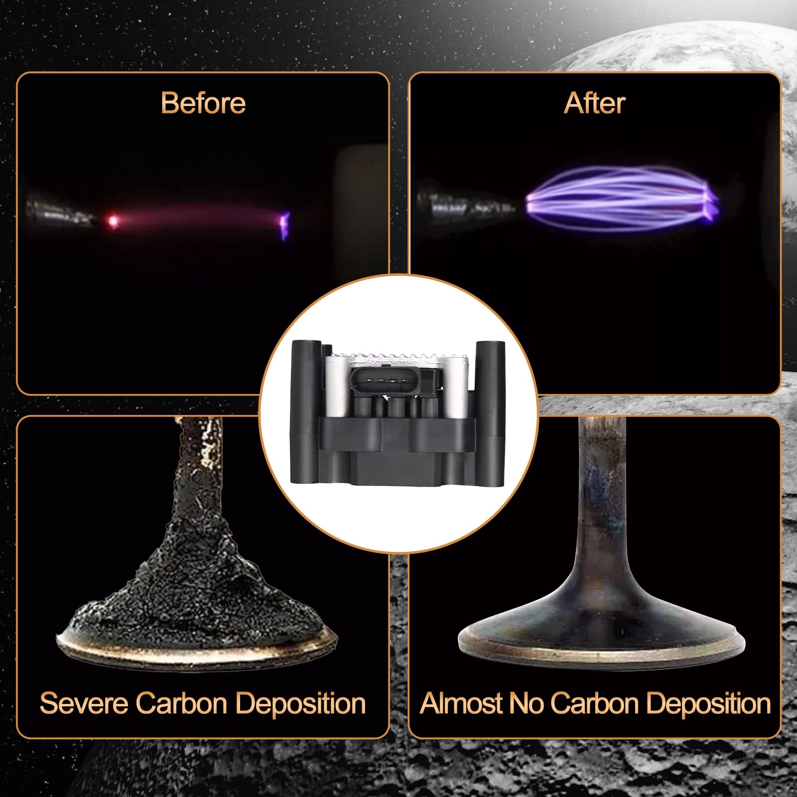 Ignition Coil Pack For Vw Volkswagen Jetta Beetle Golf Clasico Caddy Lupo Nuevo Gol Polo Sportsvan Transporter 1998-2015, For Se