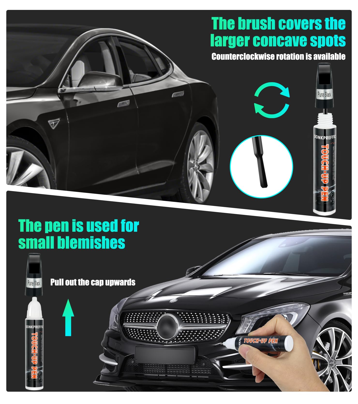 Car Scratch Repair, Car Paint Touch Up, Premium Car Scratch Remover For Deep Scratches, Precise Auto Touch Up Paint (Grey)