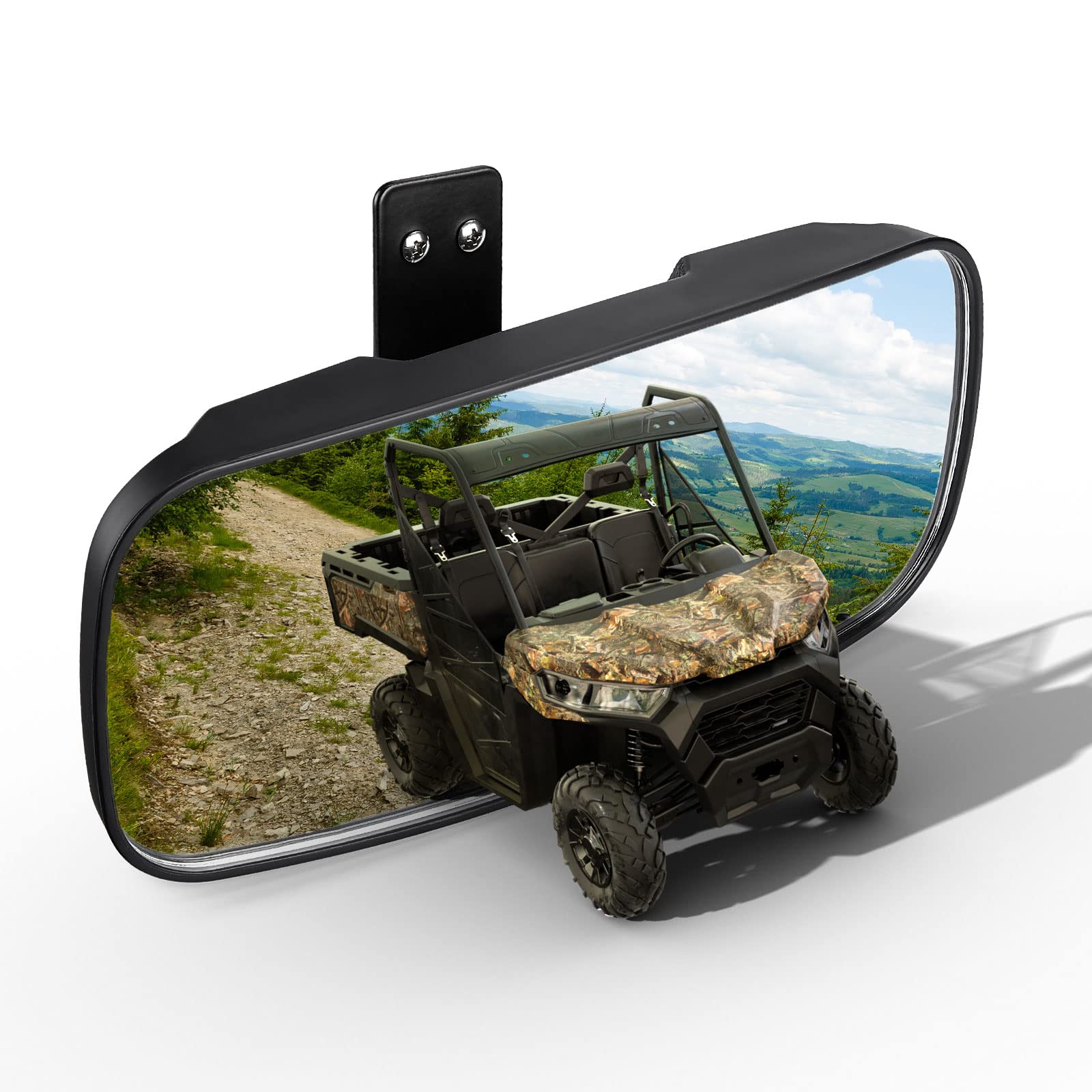 KEMIMOTO UTV Rear View Mirror Compatible with Polaris Ranger 500 570 900 XP 1000 XP/Crew 2017 2018 2019 2020 2021 2022 2023 2024