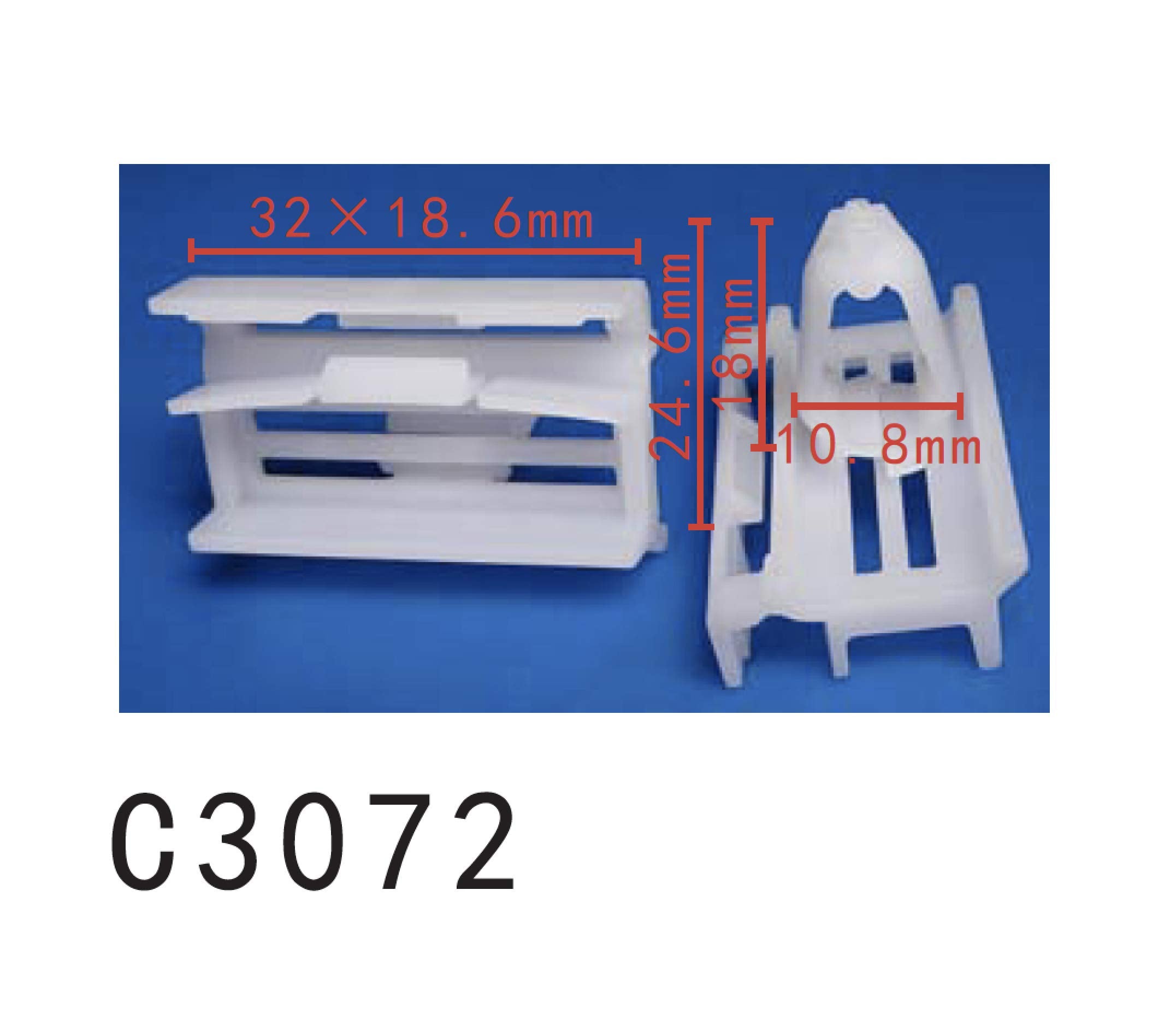 Autobahn88 Retainer Clip For Skirt Panel,Rocker Panel, Compatible With Bmw (Oem: 51777891250) (Pack Of 20)