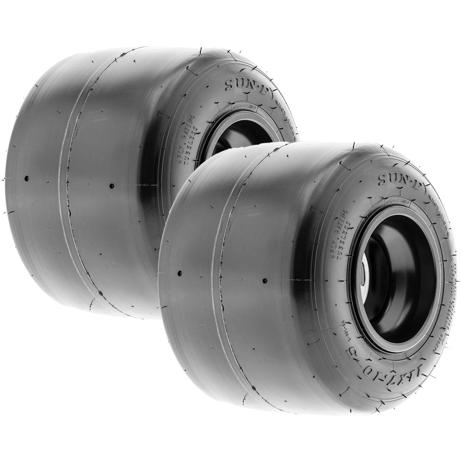 SunF Go-Kart & Kart-Racer Slick Tire 11x7.10-5, 4-Ply, Smooth Tread, Tubeless, Rim(s) NOT included