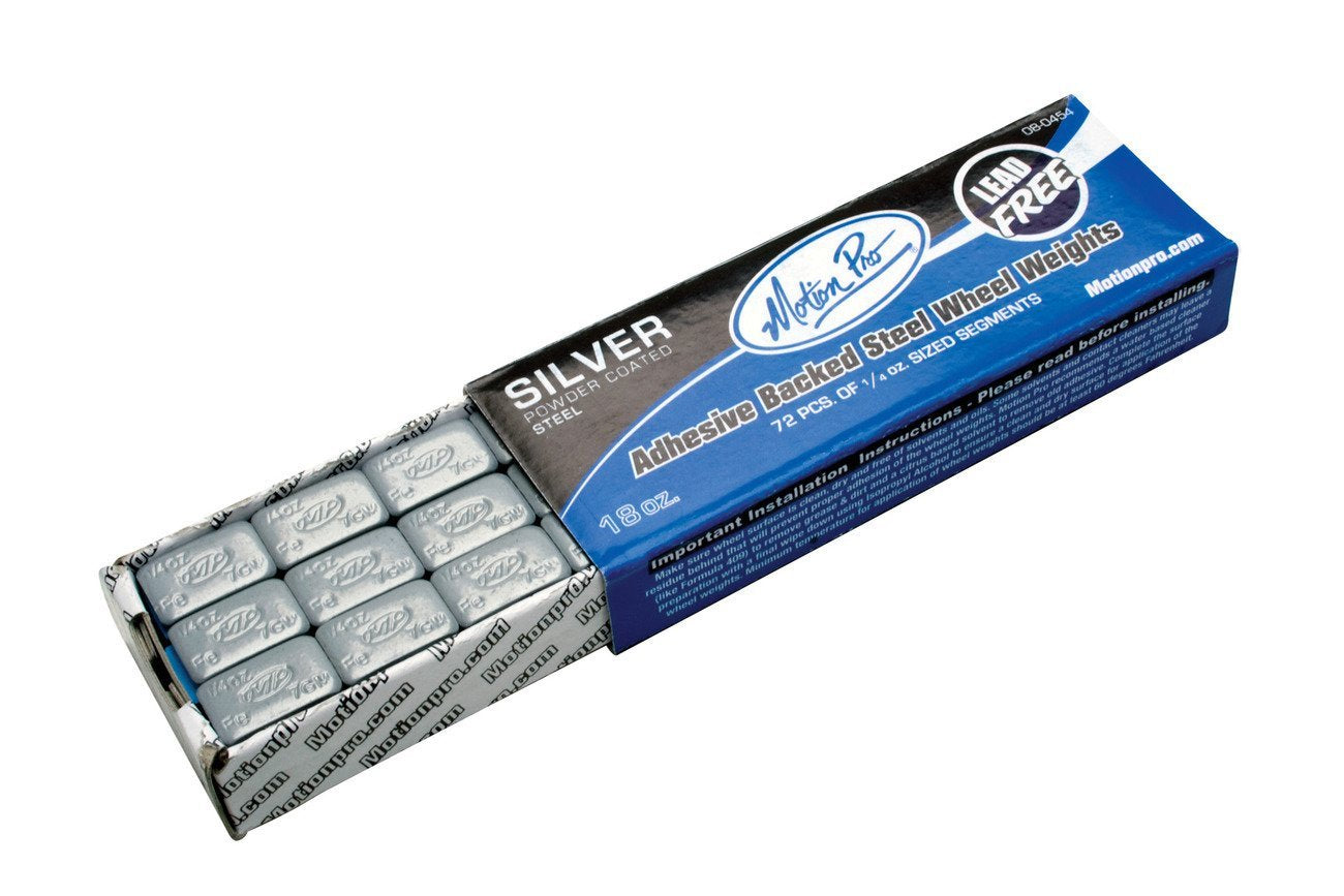 Motion Pro 08-0454 Silver Steel Wheel Weight