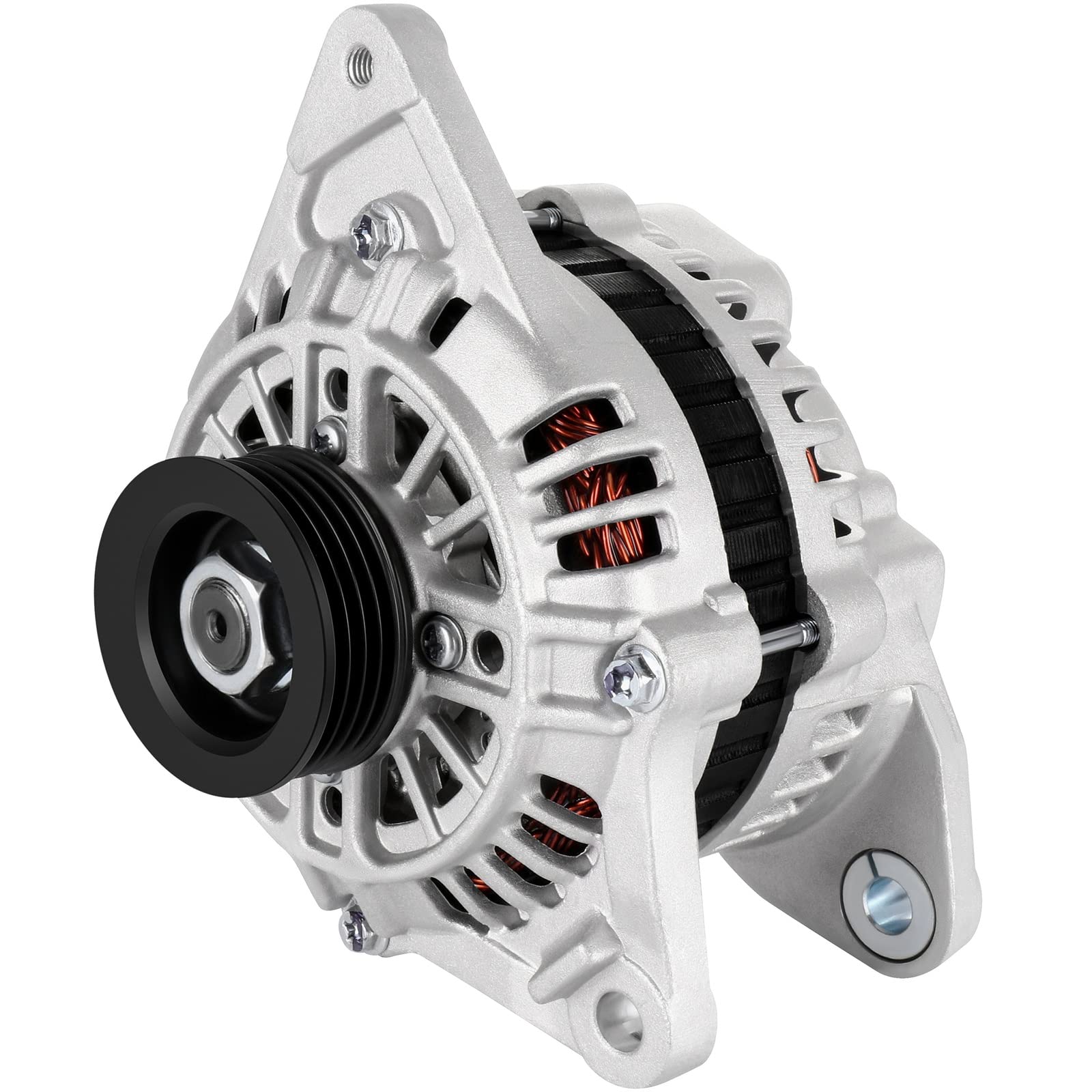 SCITOO Alternator Fits for Mitsubishi Mirage 1.8L 1998-2002, Lancer 2.0L None Turbo 2002-2004 - 12V 90 Amp CW 4-Groove Pulley, R