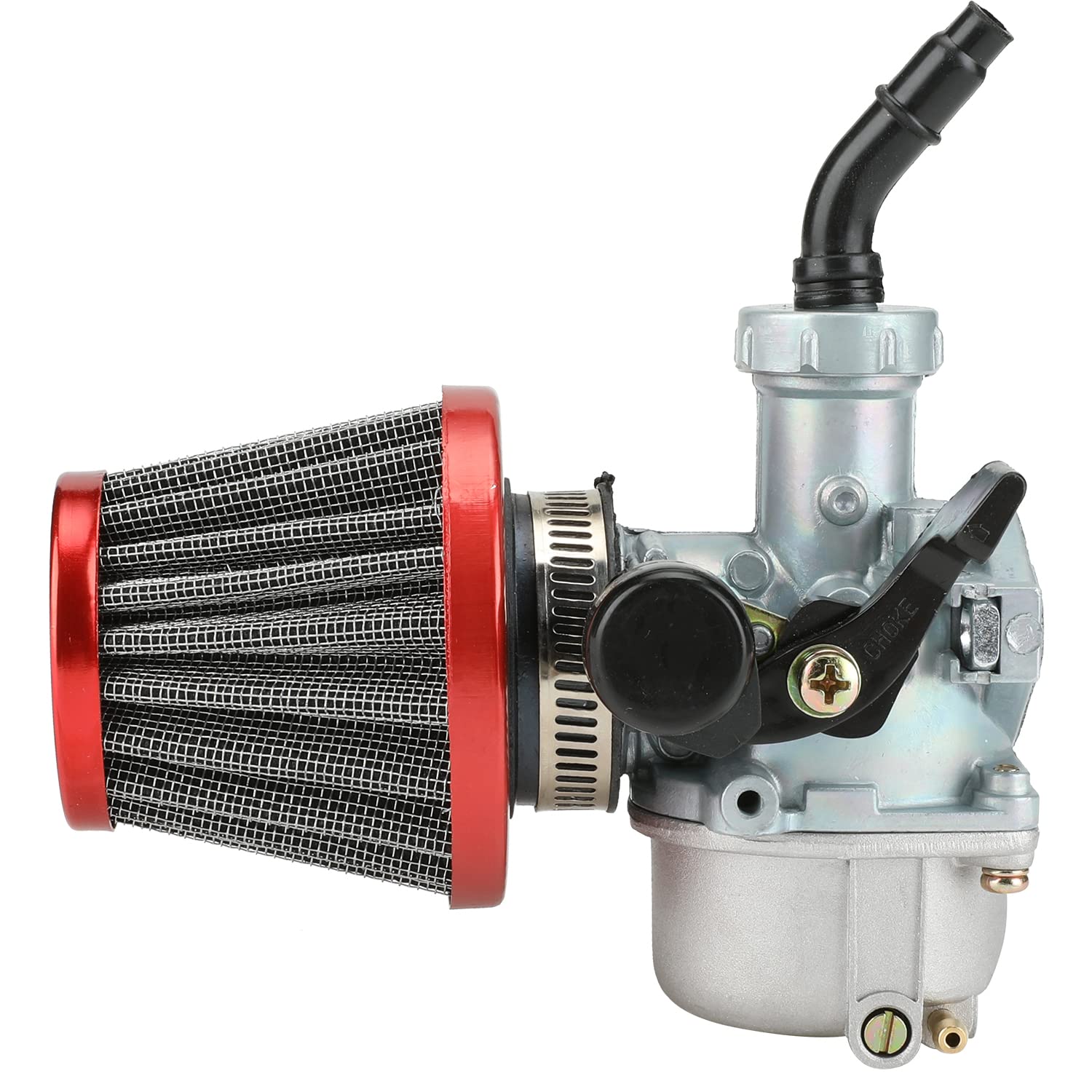 Yoxufa Pz19 Carburetor 19Mm Carb Kit For Taotao 110Cc 125Cc Atv Pit Dirt Bike Coolster Apollo Baja Kazuma Falcon 50Cc 70Cc 90Cc Db10 Db24 Gk110 Chinese Quad 4 Wheeler Performance Parts W/Air Filter