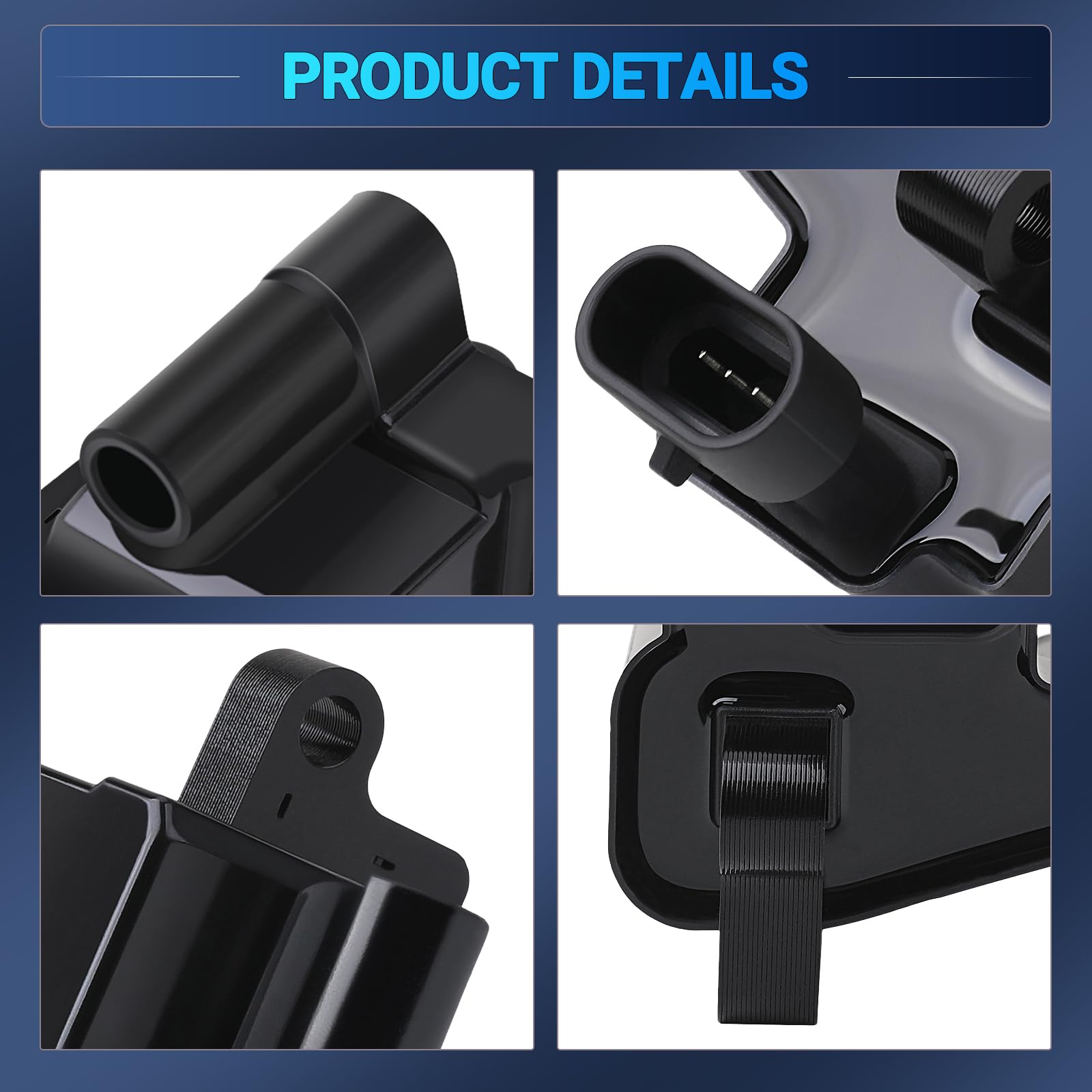 12558693 Ignition Coil Pack Set Of 8 Compatible With Chevy Cadillac Gmc, Silverado, Tahoe, Avalanche, Suburban, Escalade, Sierra, Yukon - Replace Gn10298, C1208, D581