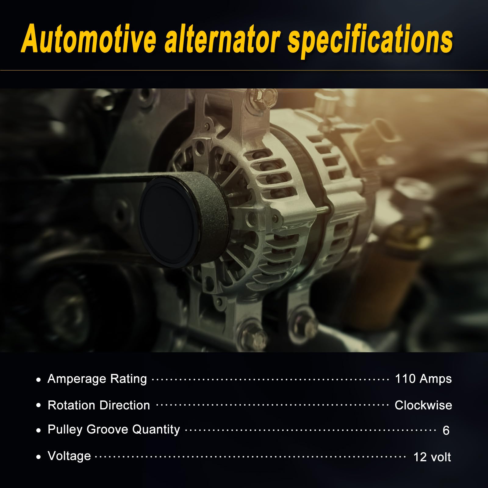 L-SIJIN-L Alternator Compatible with 2011-2013 Tucson 2011-2014 Sonata 2010-2013 Forte 2011 Optima 2.4L Replace for 11A1351 3730