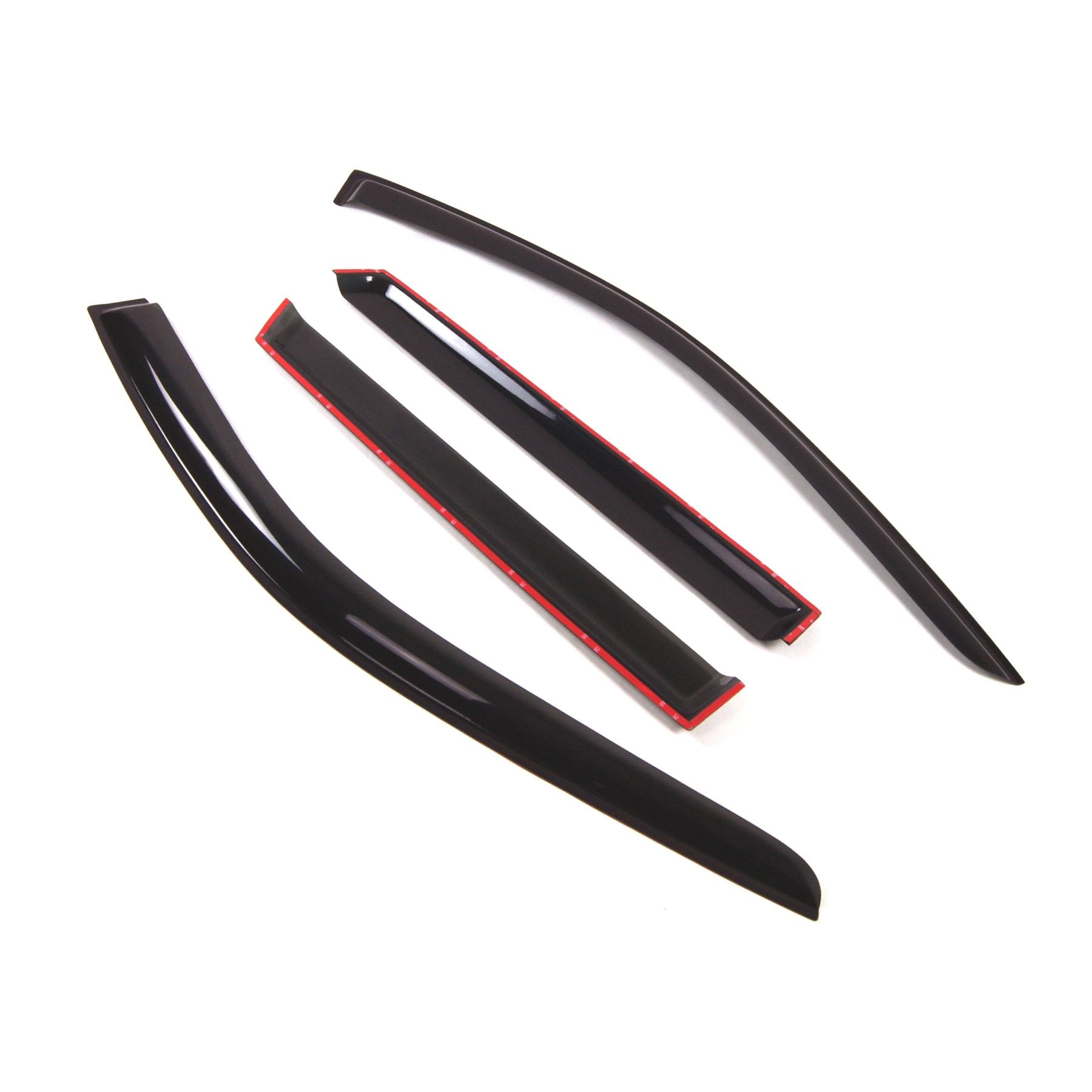 Tuningpros Outside Mount Window Vent Visors Rain Guards Compatible With Jeep Grand Cherokee 2017-2018 | Side Window Wind Deflect