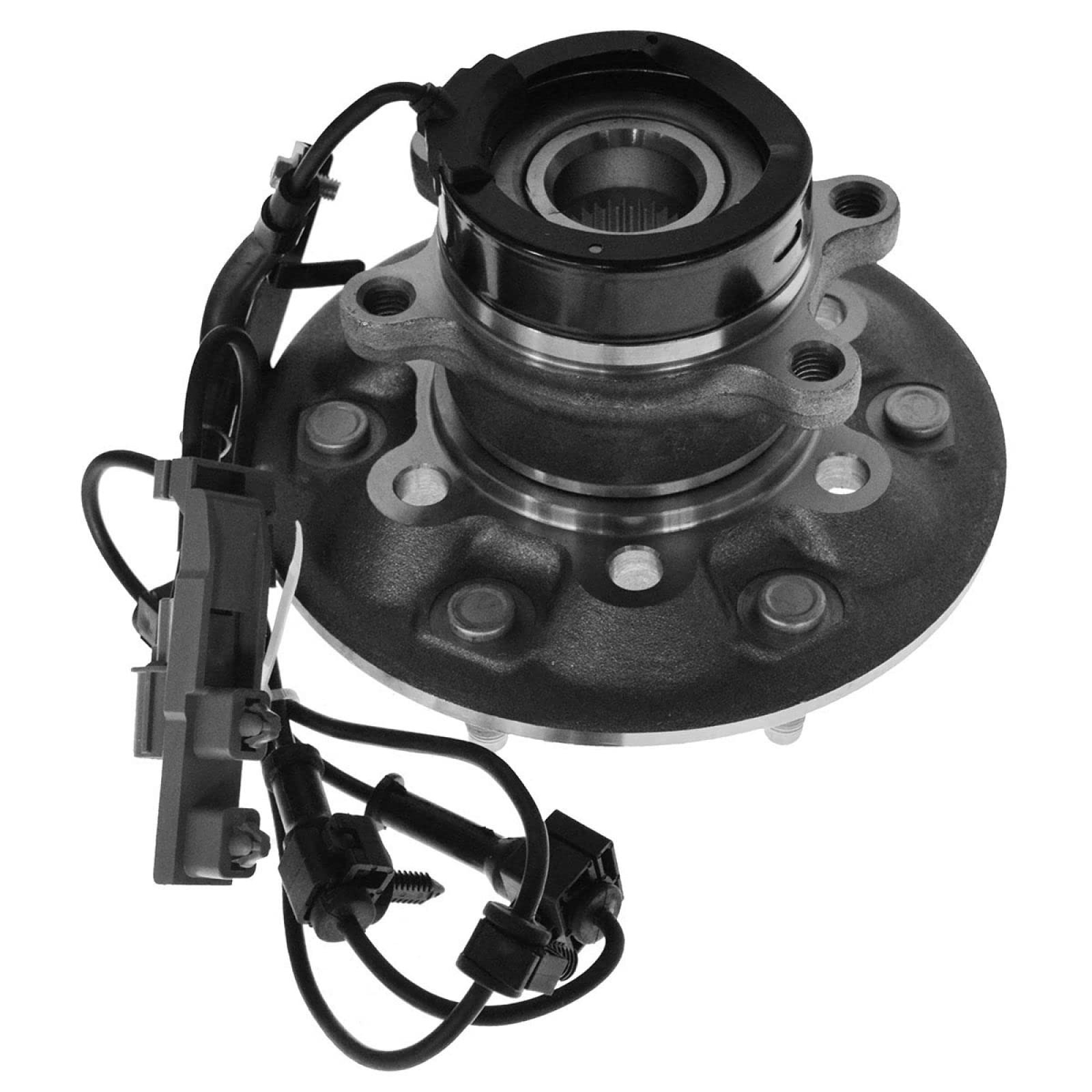 Trq Front Driver Side Wheel Bearing & Hub Assembly 4Wd With Abs Sensor Compatible With 2004-2008 Chevrolet Colorado Gmc Canyon 2