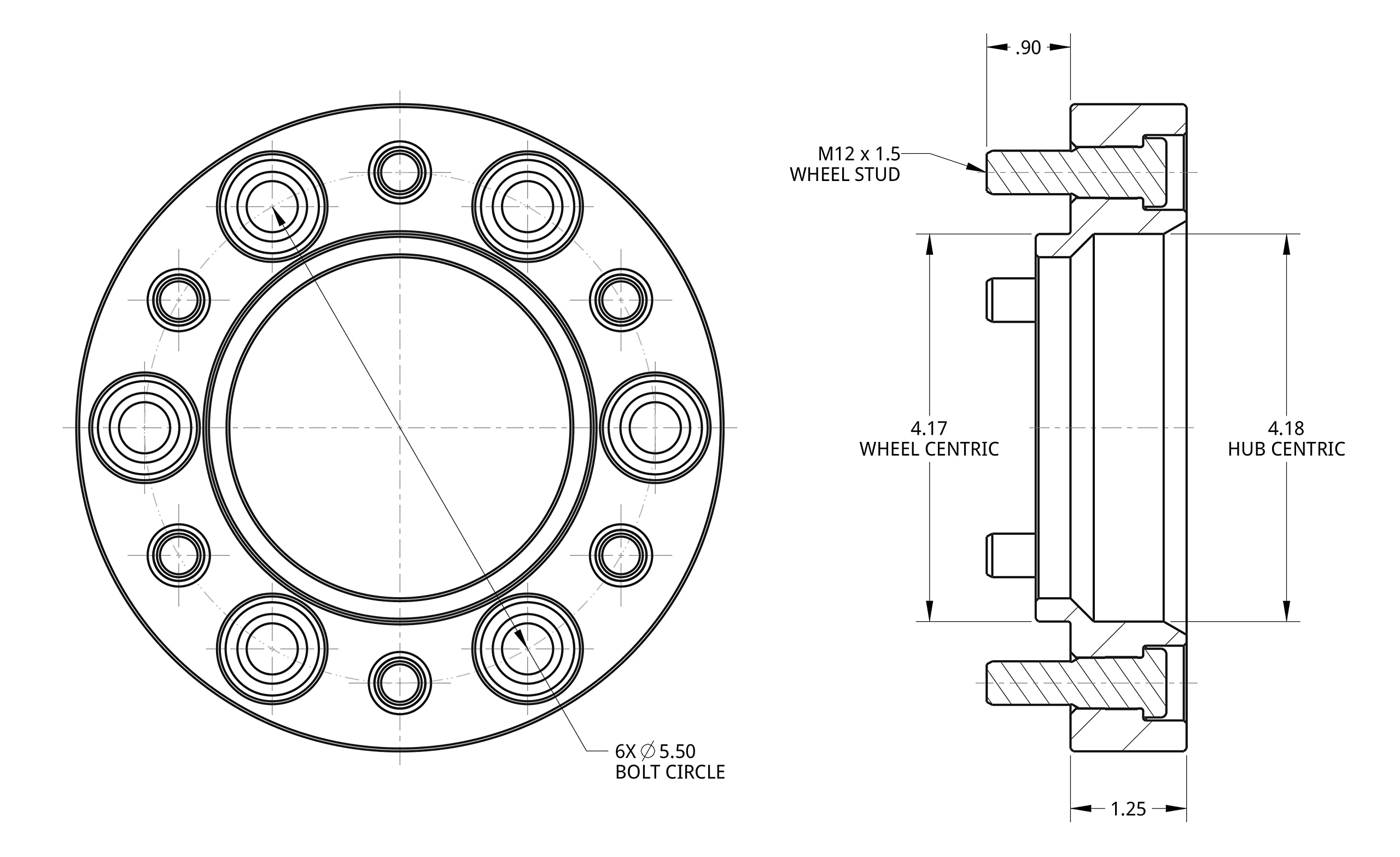 Spidertrax Whs007 Black Wheel Spacer Kit