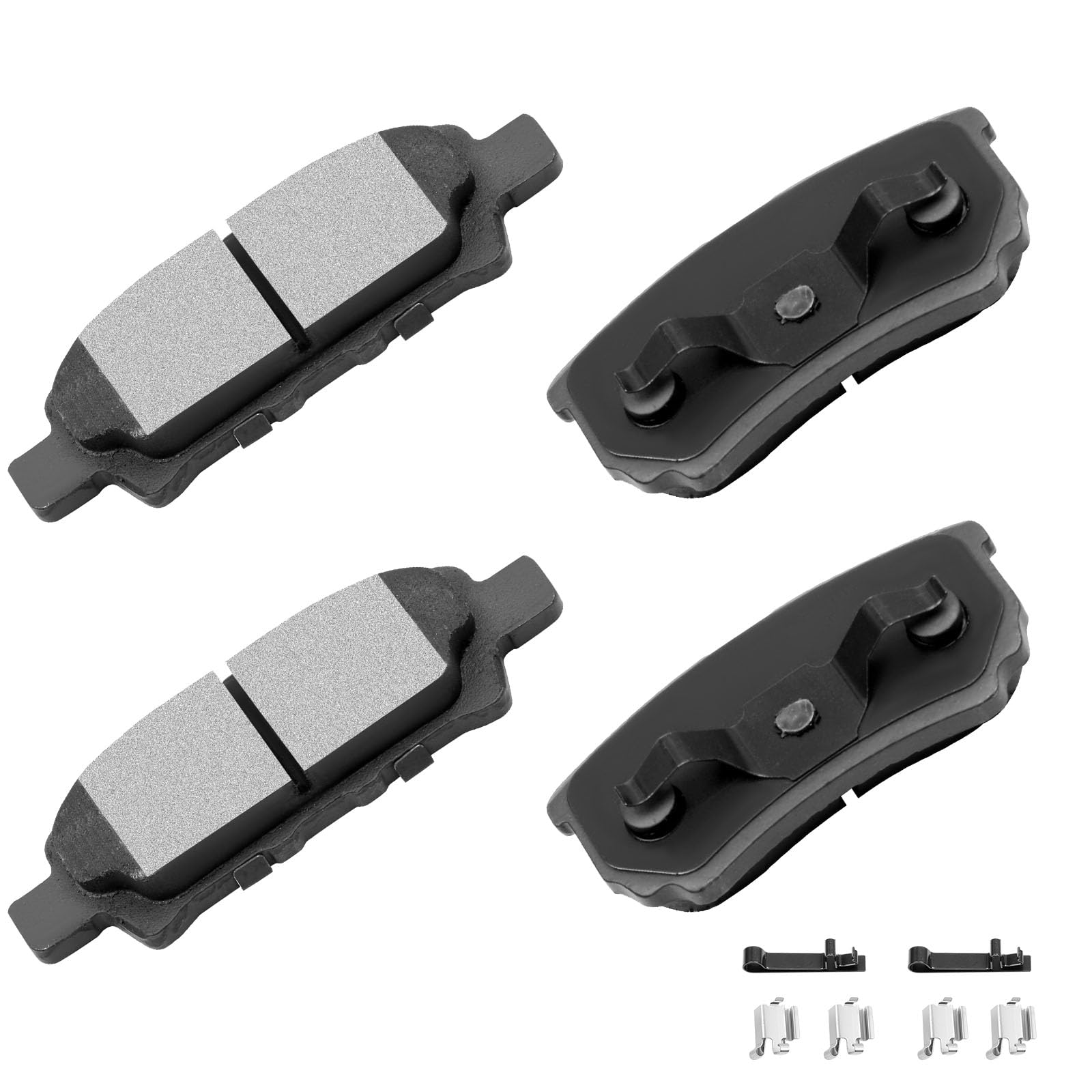 Cciyu D1037 Rear Ceramic Disc Brake Pads Kit For Chrysler 200 11-14,For Chrysler Sebring 07-10,For Dodge Avenger 08-14,For Dodge